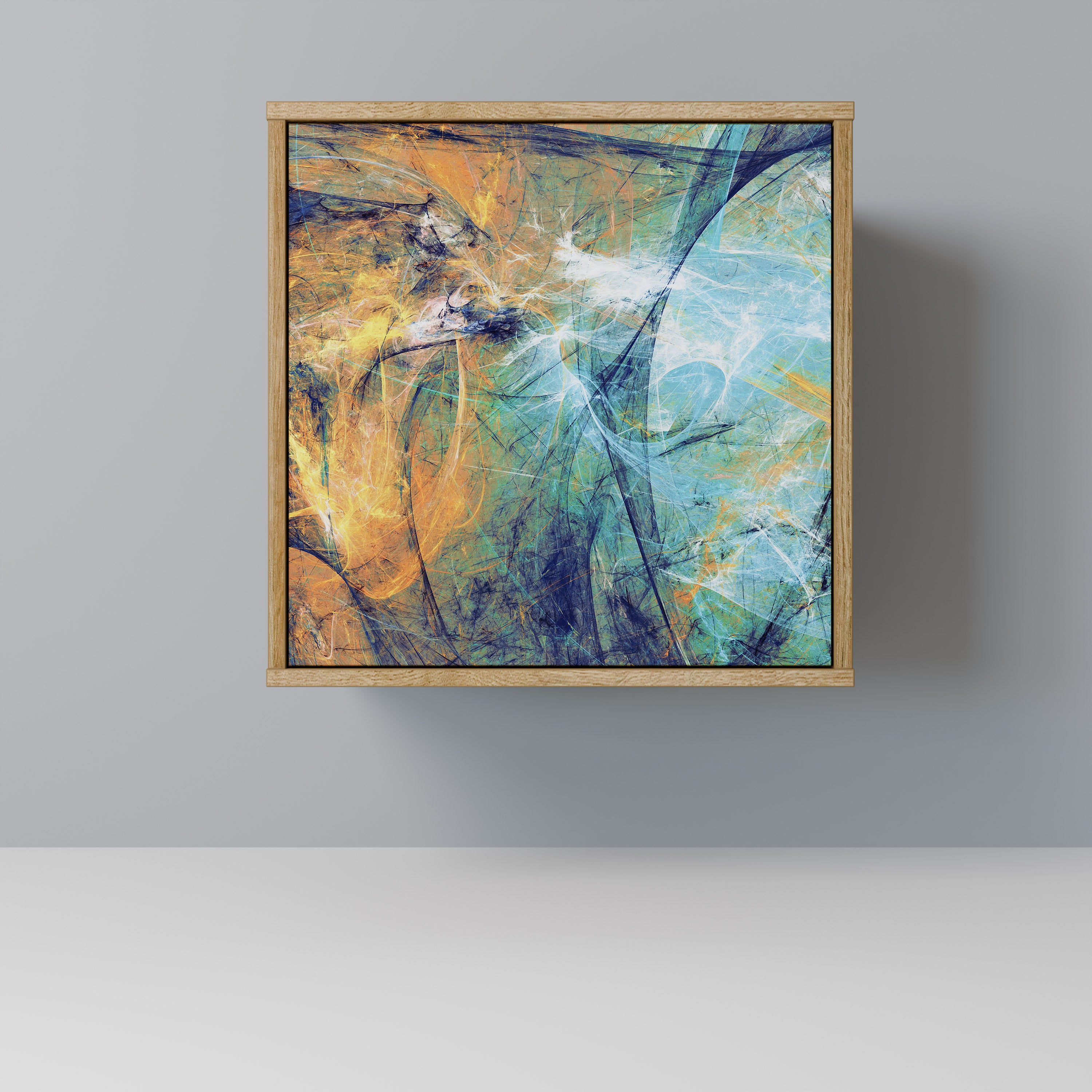 ABSTRACT THOUGHTS Sideboard mit 1 Tür in Eiche-Optik