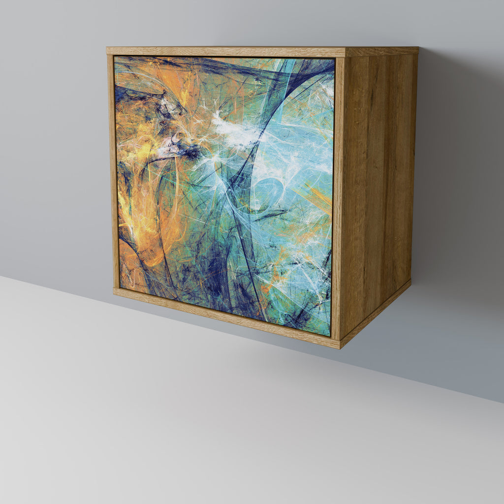 ABSTRACT THOUGHTS Sideboard mit 1 Tür in Eiche-Optik
