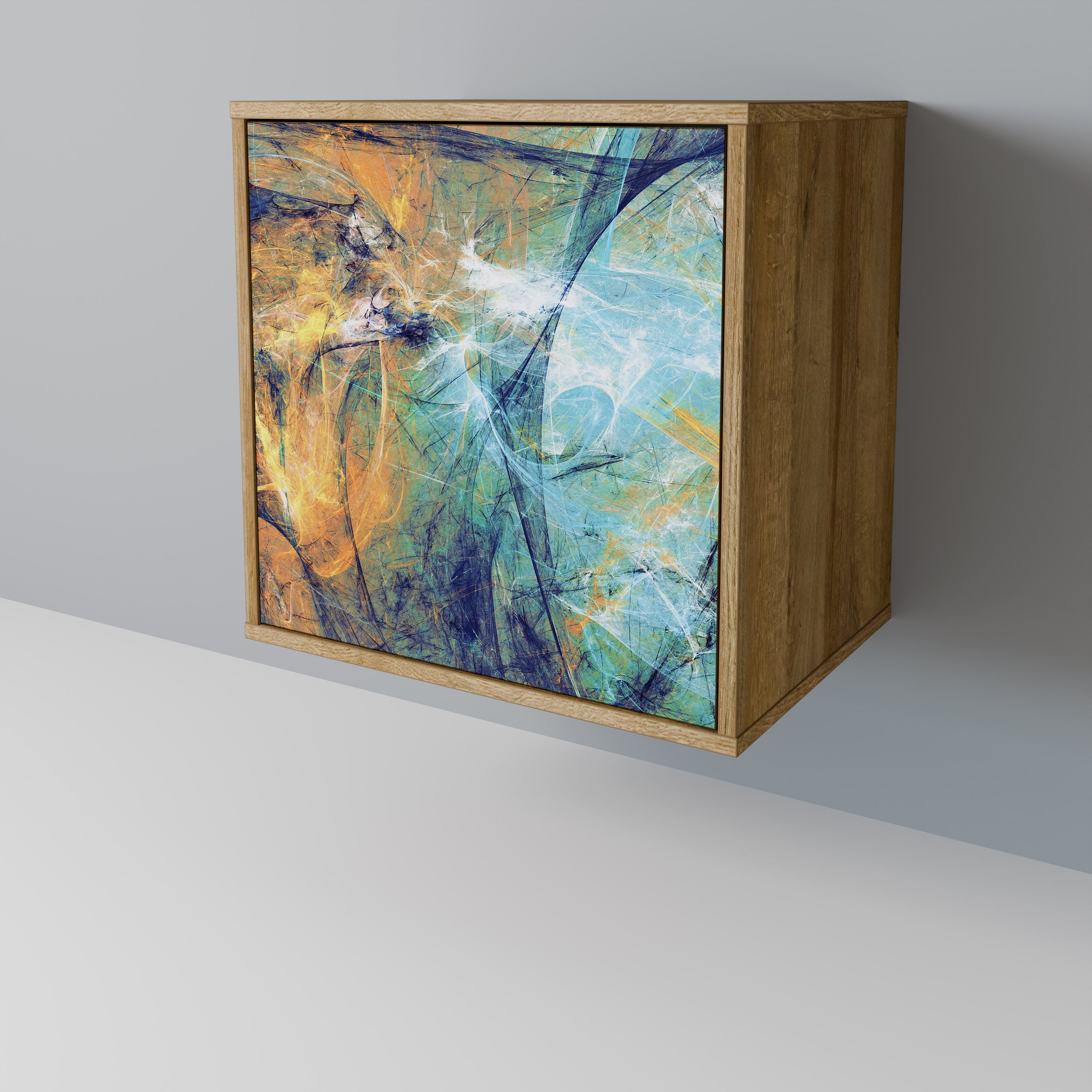 ABSTRACT THOUGHTS Sideboard mit 1 Tür in Eiche-Optik
