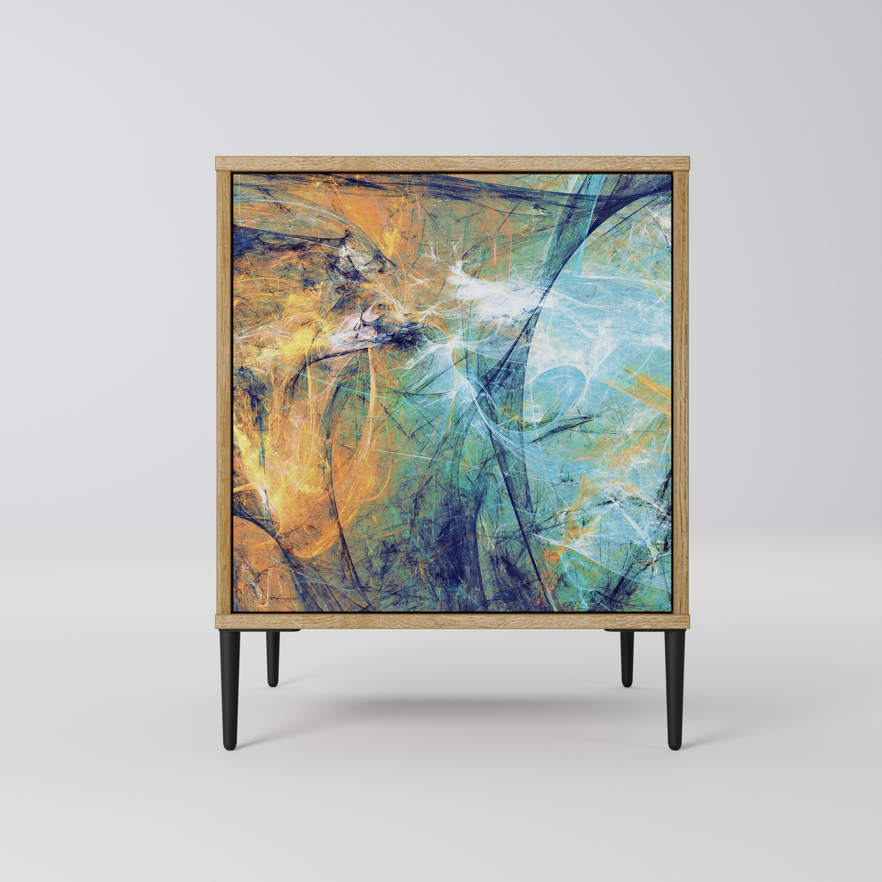 ABSTRACT THOUGHTS Sideboard mit 1 Tür in Eiche-Optik