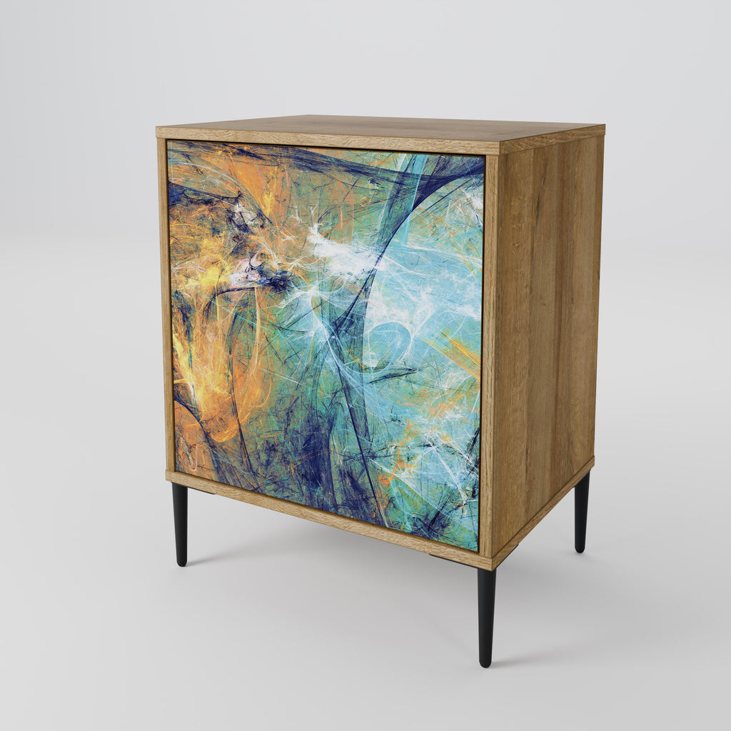 ABSTRACT THOUGHTS Sideboard mit 1 Tür in Eiche-Optik