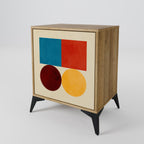 GEOMETRIC PUZZLE Sideboard mit 1 Tür in Eiche-Optik