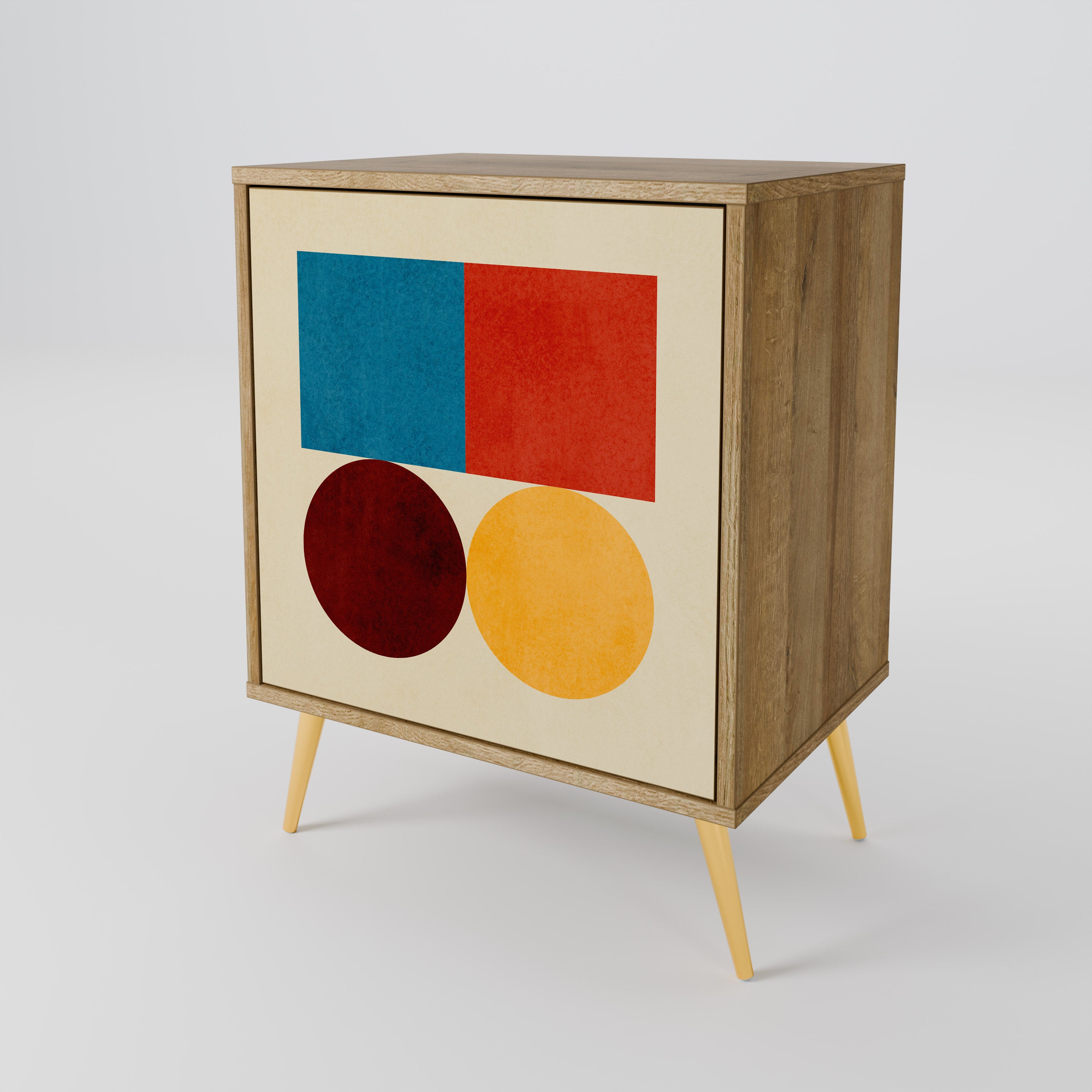 GEOMETRIC PUZZLE 1-Door Sideboard