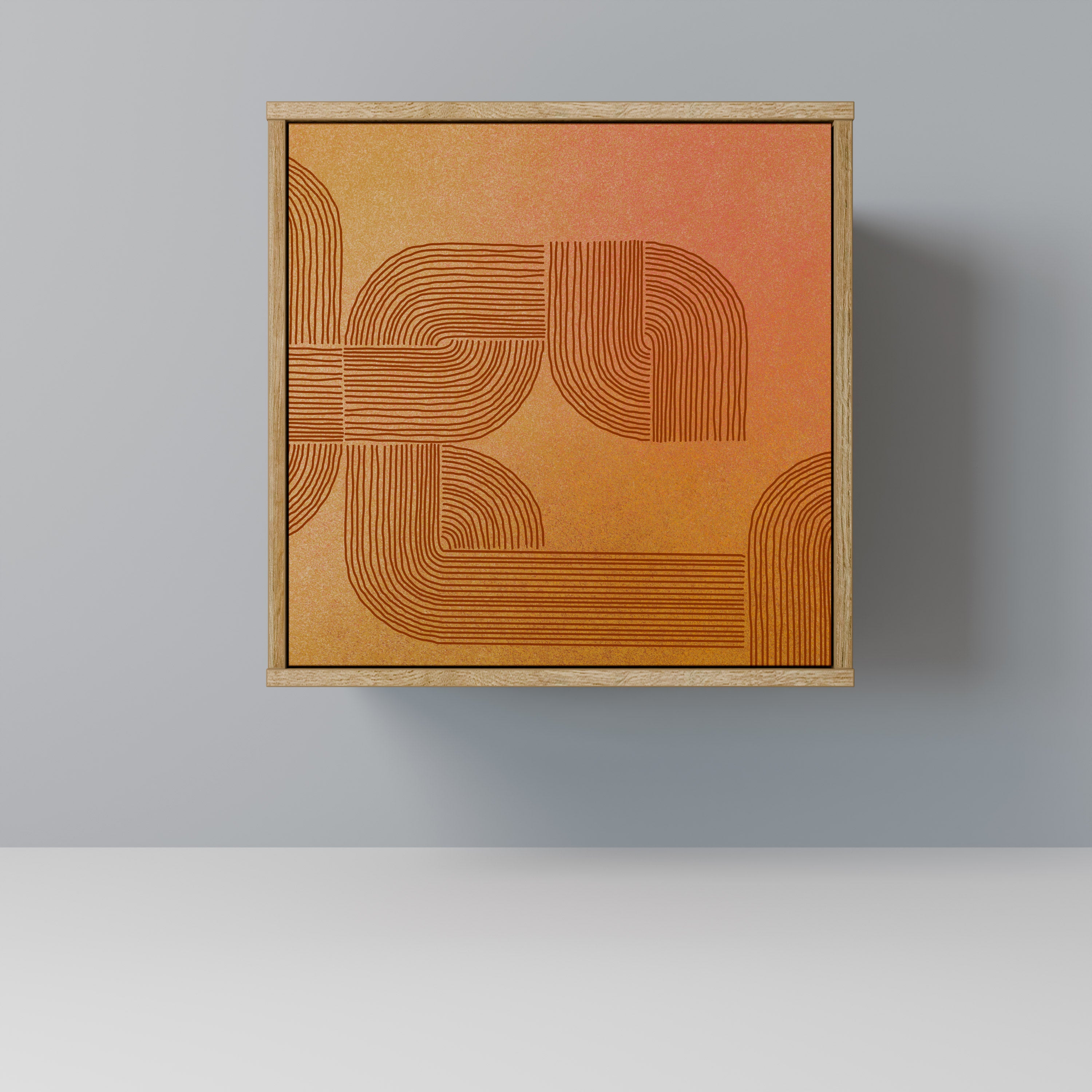 STRENGTHENING RELATION Sideboard mit 1 Tür in Eiche-Optik