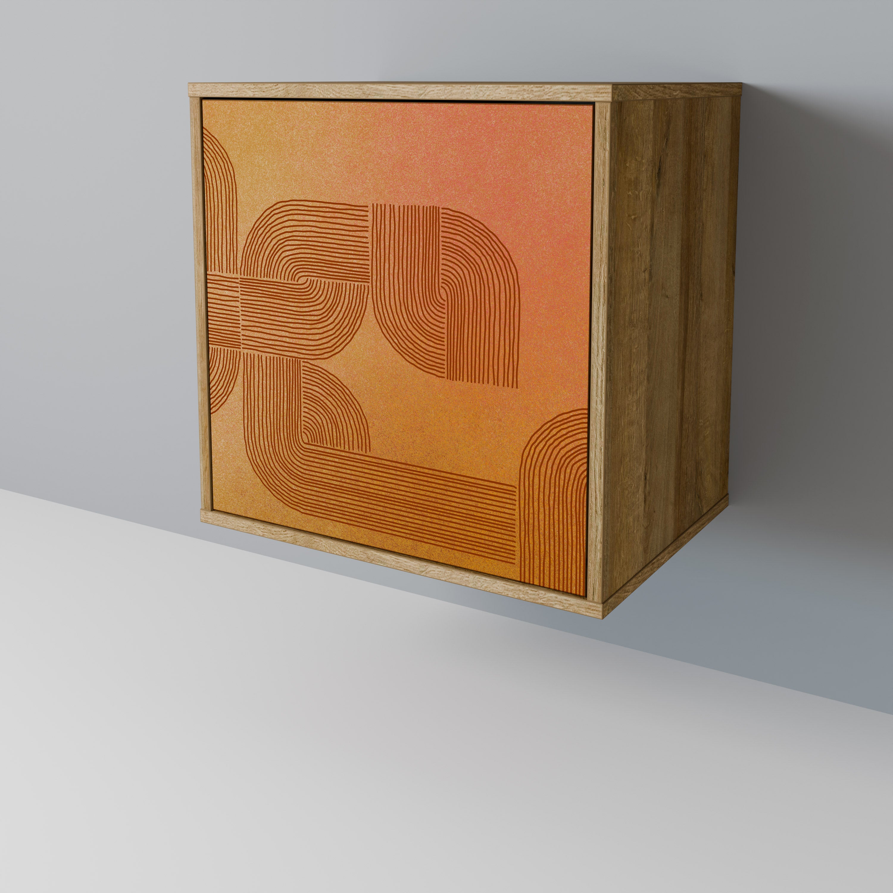 STRENGTHENING RELATION Sideboard mit 1 Tür in Eiche-Optik