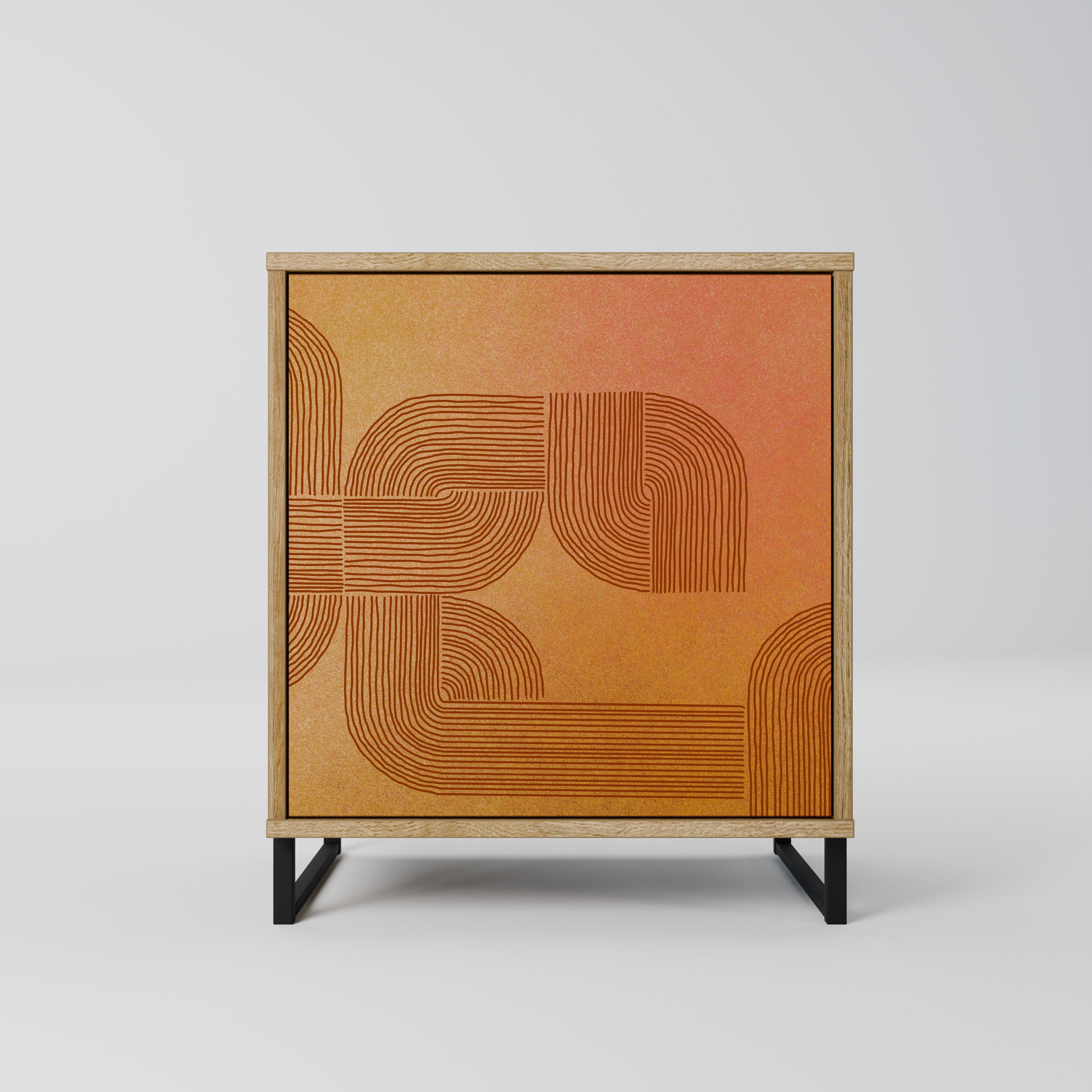 STRENGTHENING RELATION Sideboard mit 1 Tür in Eiche-Optik