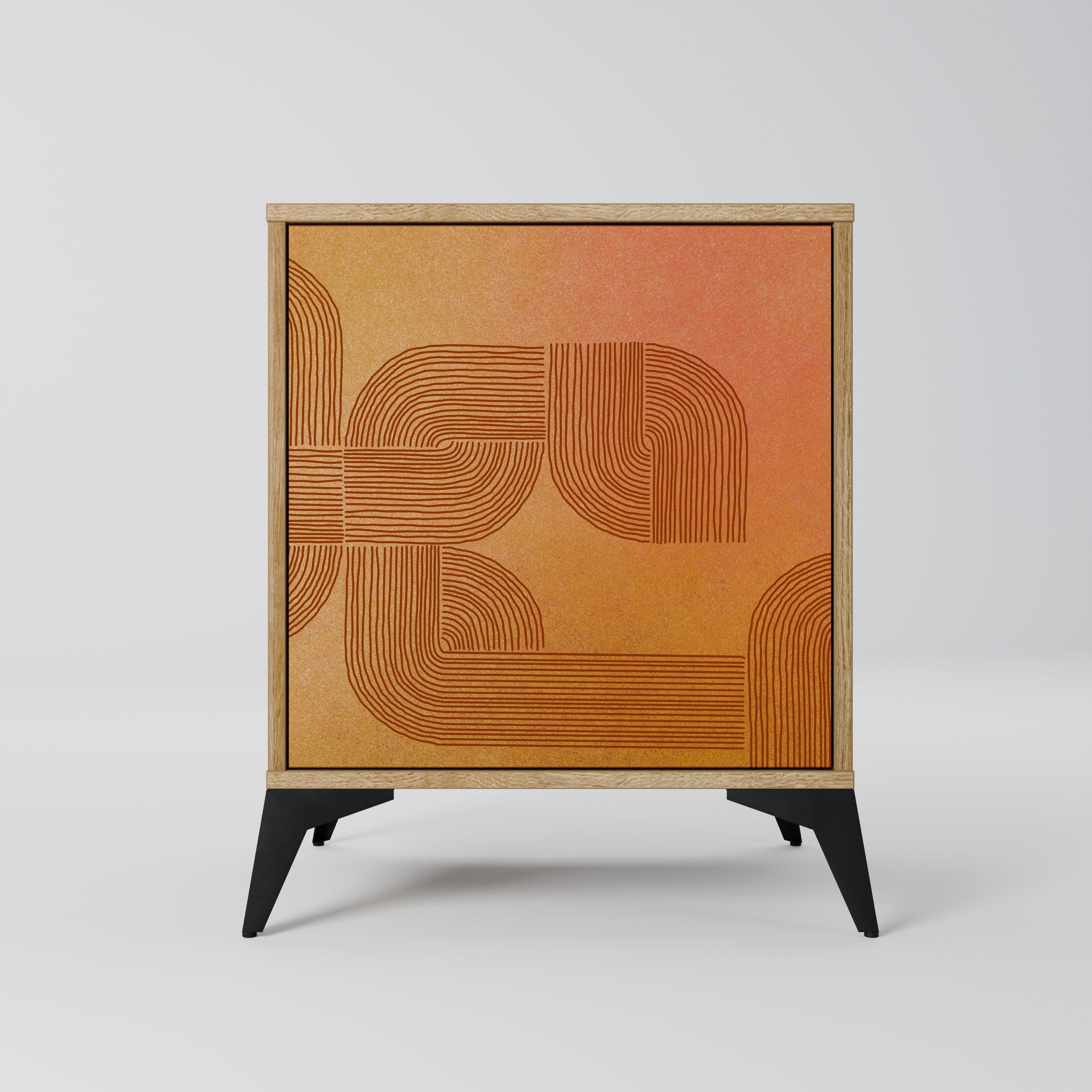 STRENGTHENING RELATION Sideboard mit 1 Tür in Eiche-Optik