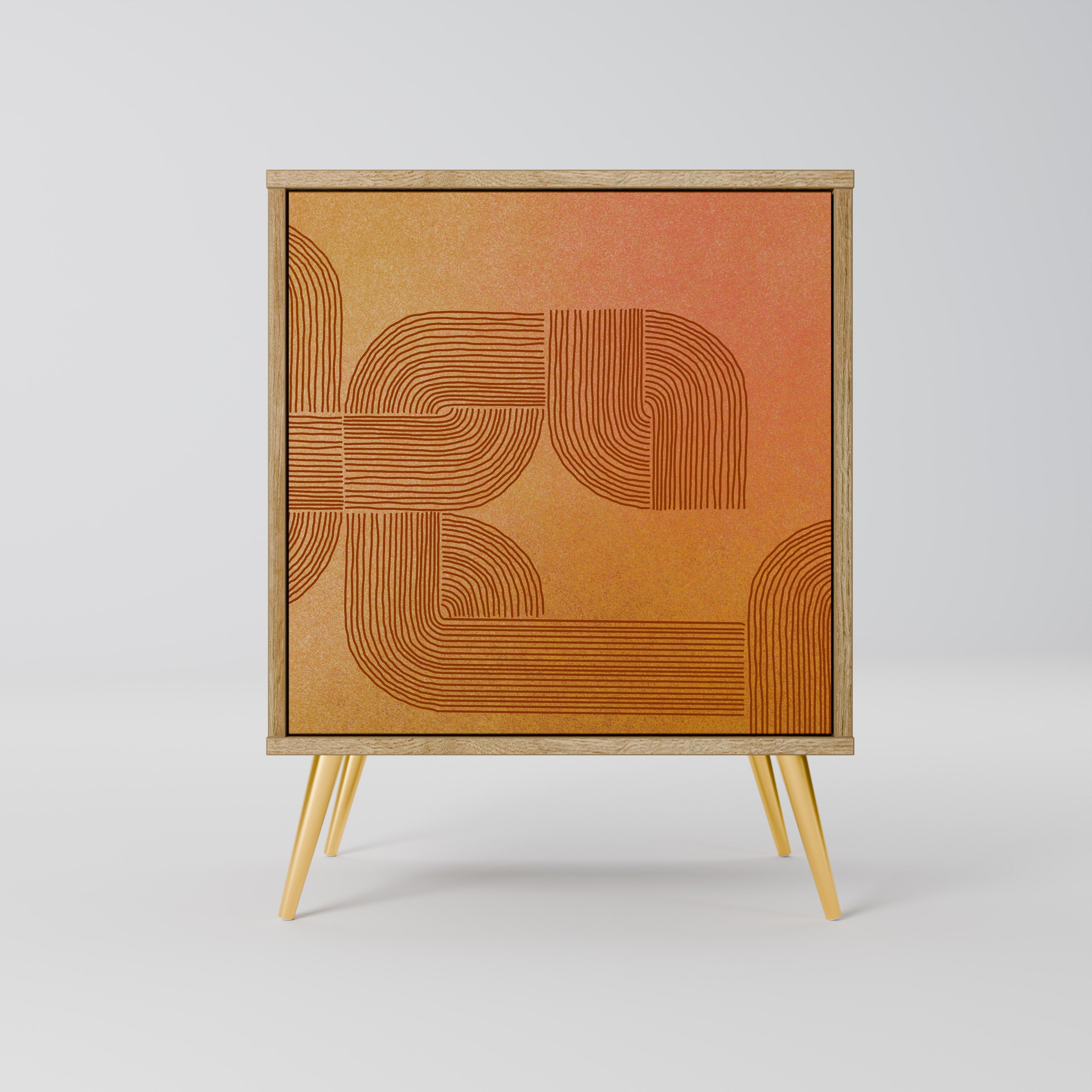 STRENGTHENING RELATION Sideboard mit 1 Tür in Eiche-Optik