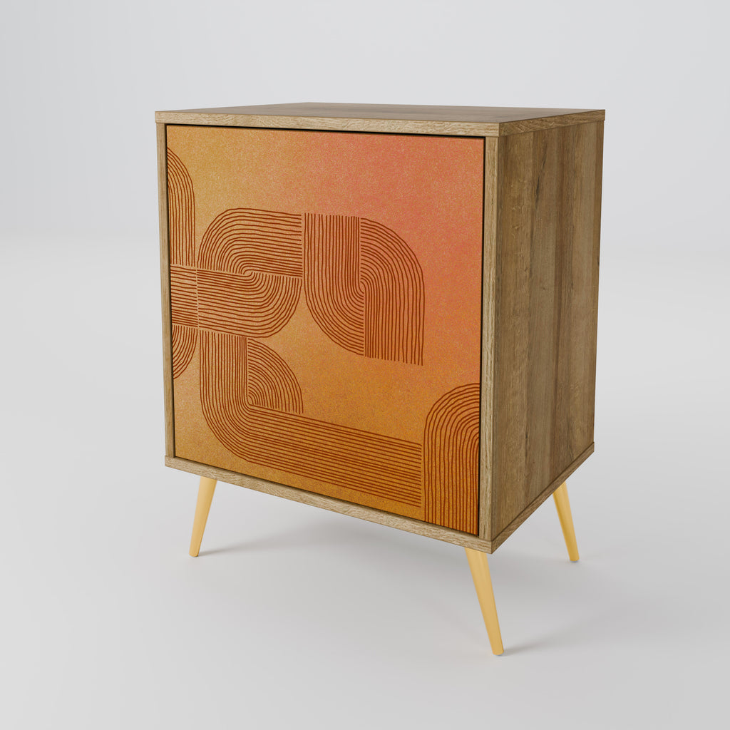 STRENGTHENING RELATION Sideboard mit 1 Tür in Eiche-Optik