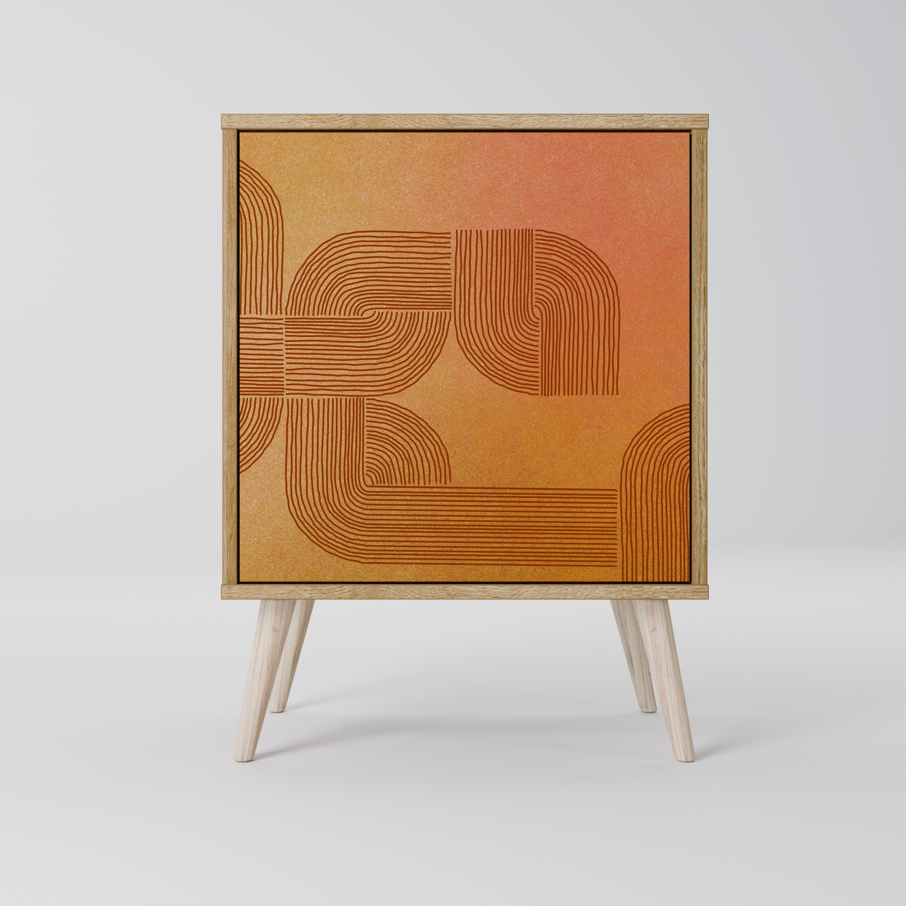 STRENGTHENING RELATION Sideboard mit 1 Tür in Eiche-Optik