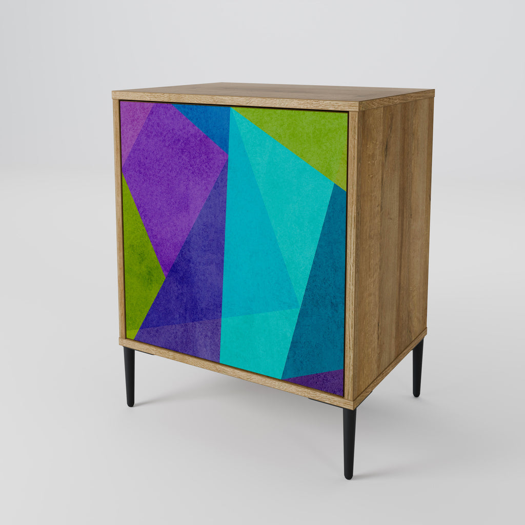 COLD SHOWCASE Sideboard mit 1 Tür in Eiche-Optik