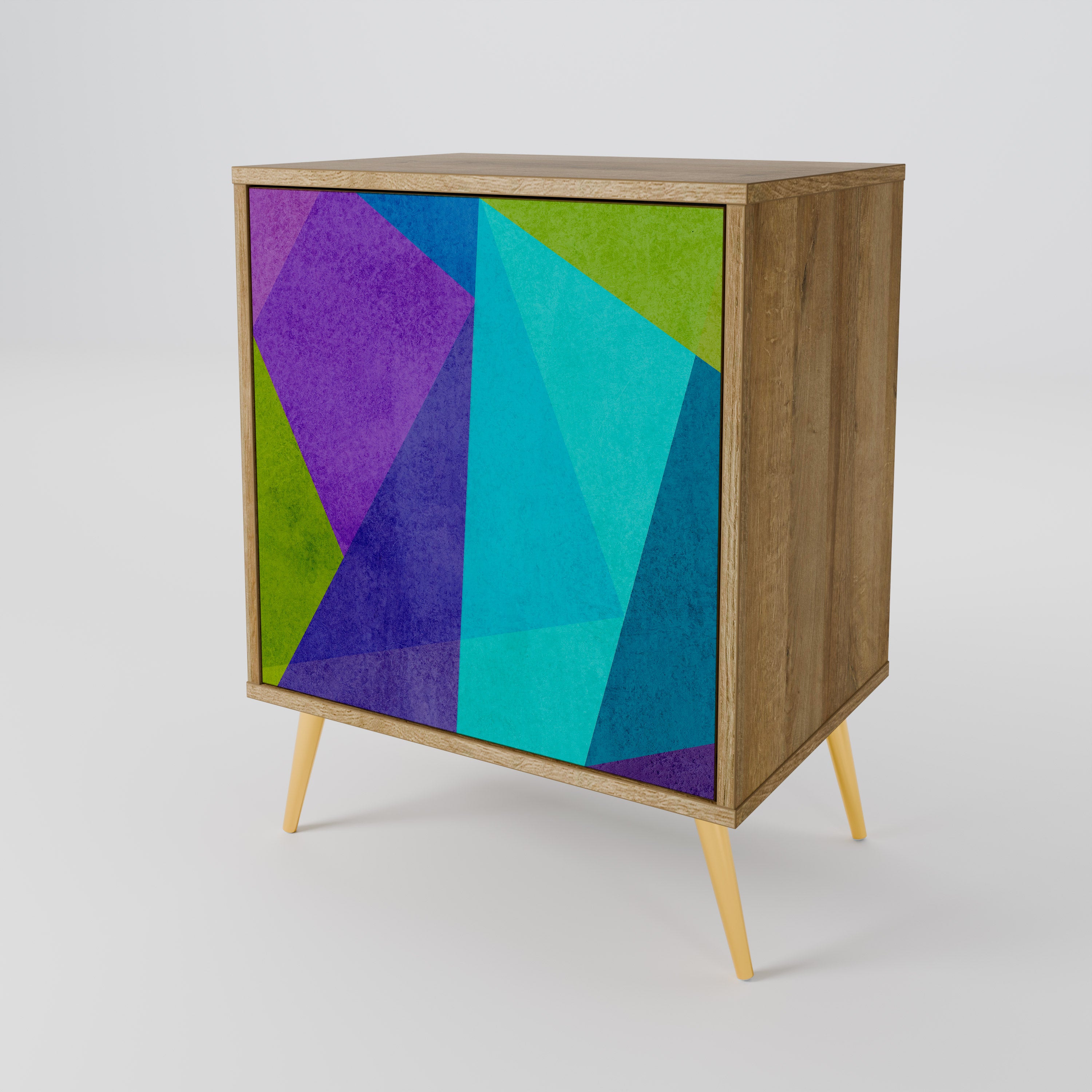 COLD SHOWCASE Sideboard mit 1 Tür in Eiche-Optik