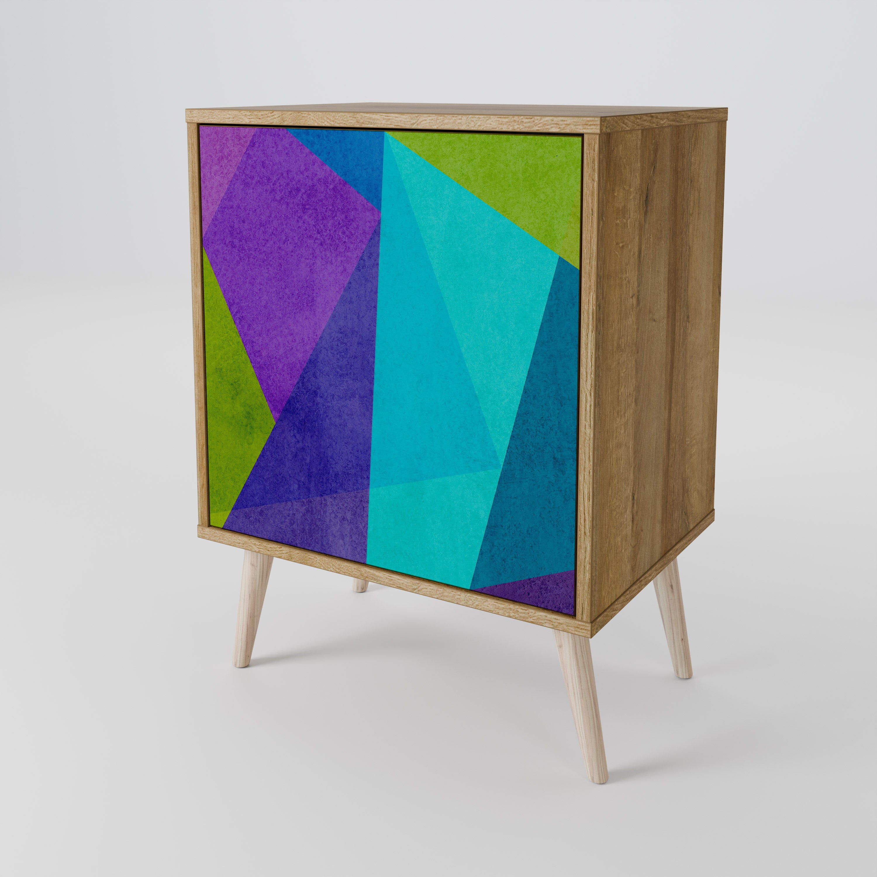 COLD SHOWCASE Sideboard mit 1 Tür in Eiche-Optik