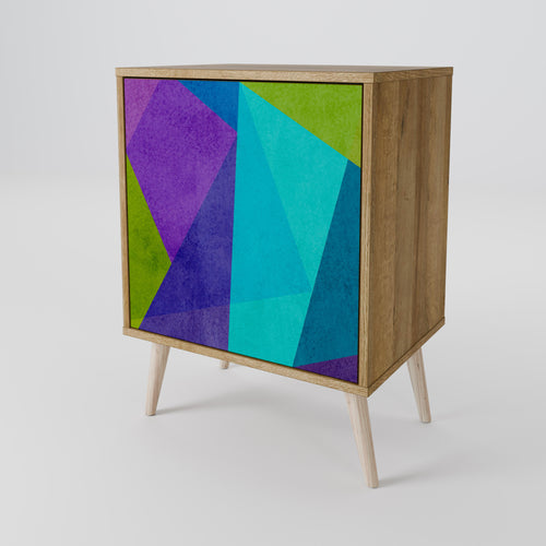 COLD SHOWCASE Sideboard mit 1 Tür in Eiche-Optik