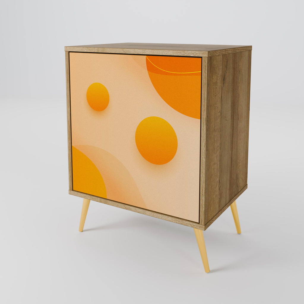 ORANGE ARRANGEMENT Sideboard mit 1 Tür in Eiche-Optik