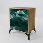 POLYGONAL FLOATING Sideboard mit 1 Tür in Eiche-Optik