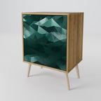 POLYGONAL FLOATING Sideboard mit 1 Tür in Eiche-Optik