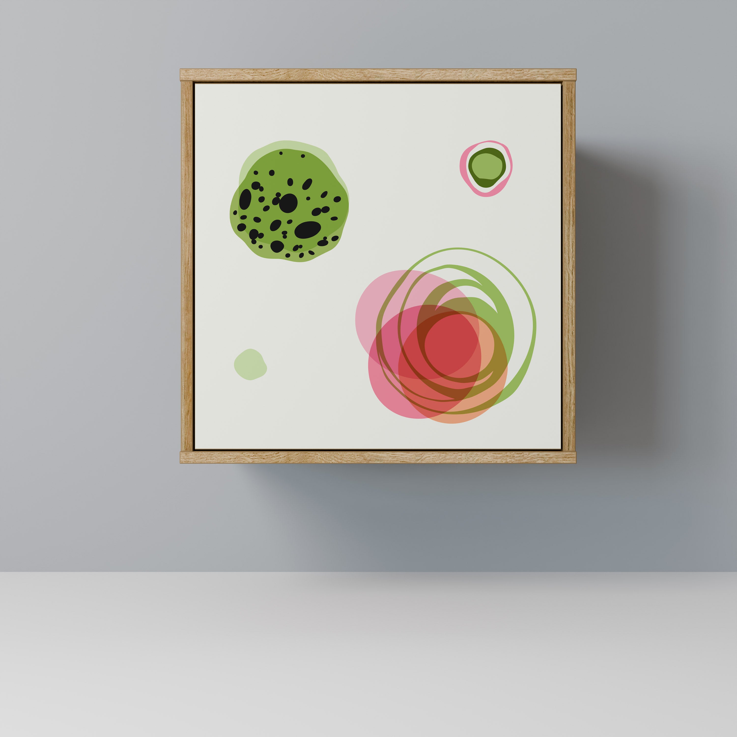 COLORFUL COSMOS Sideboard mit 1 Tür in Eiche-Optik