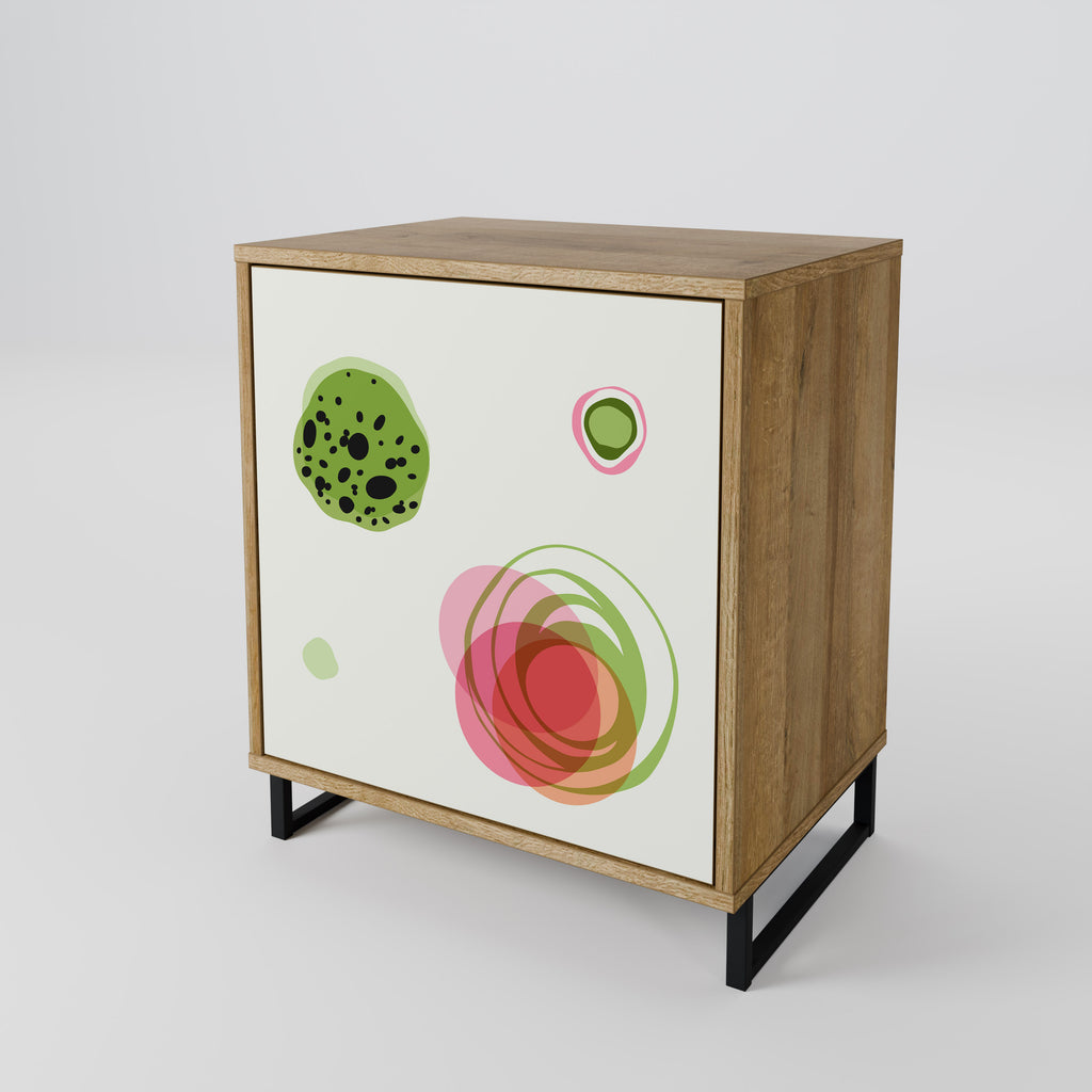 COLORFUL COSMOS Sideboard mit 1 Tür in Eiche-Optik