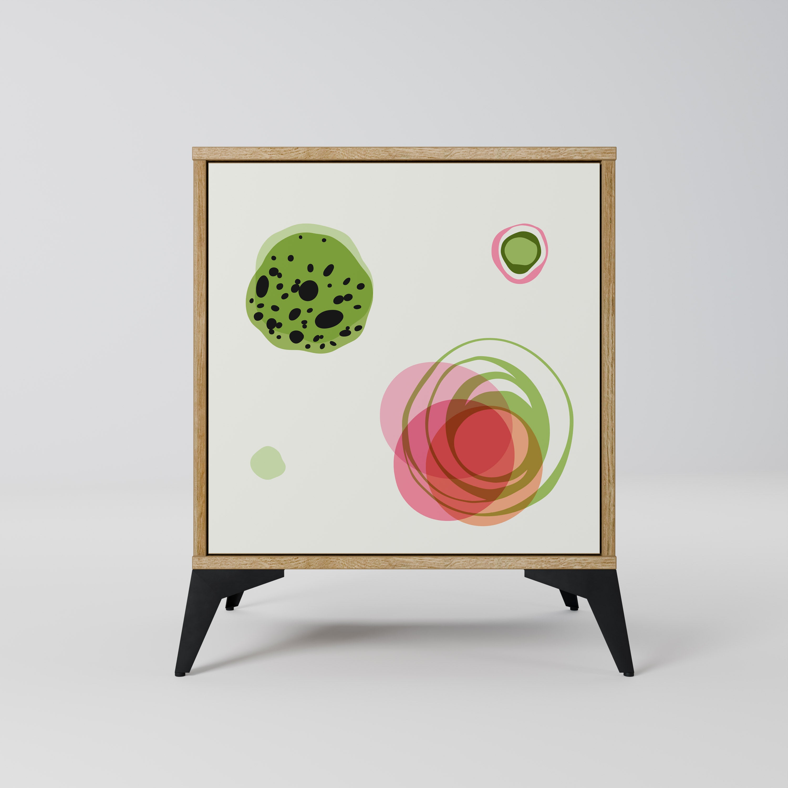 COLORFUL COSMOS Sideboard mit 1 Tür in Eiche-Optik