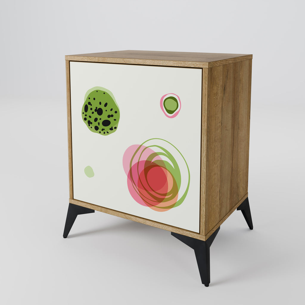 COLORFUL COSMOS Sideboard mit 1 Tür in Eiche-Optik