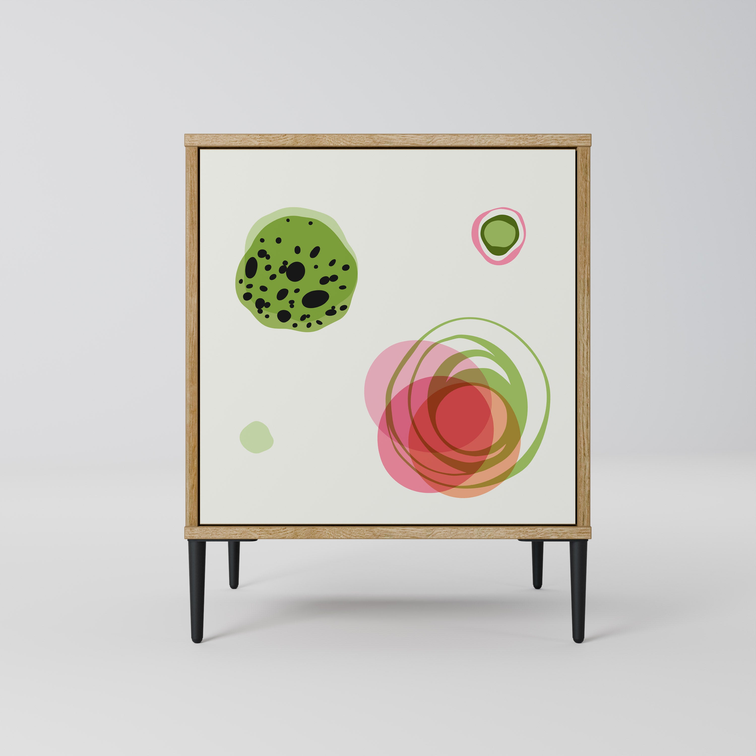 COLORFUL COSMOS Sideboard mit 1 Tür in Eiche-Optik