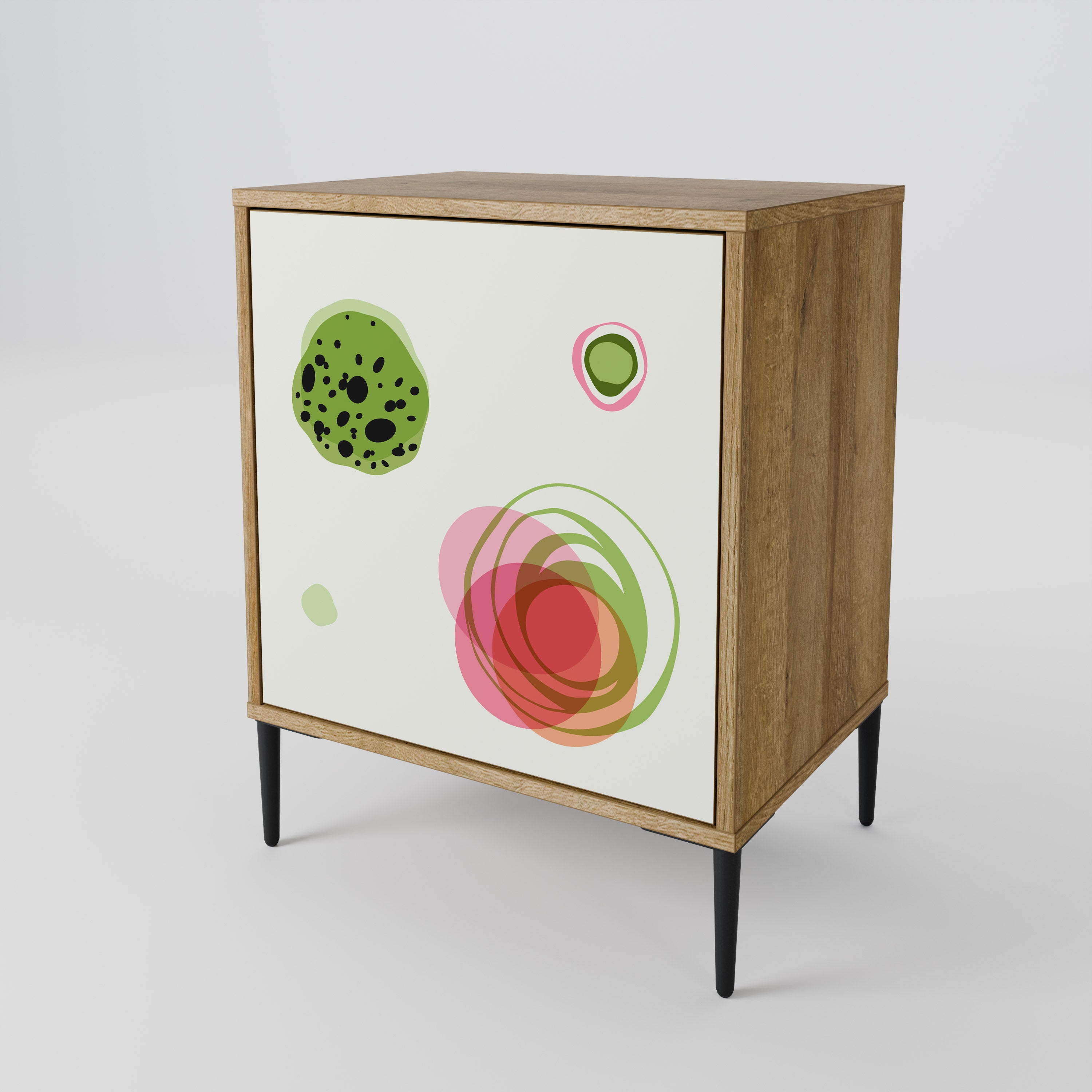 COLORFUL COSMOS Sideboard mit 1 Tür in Eiche-Optik