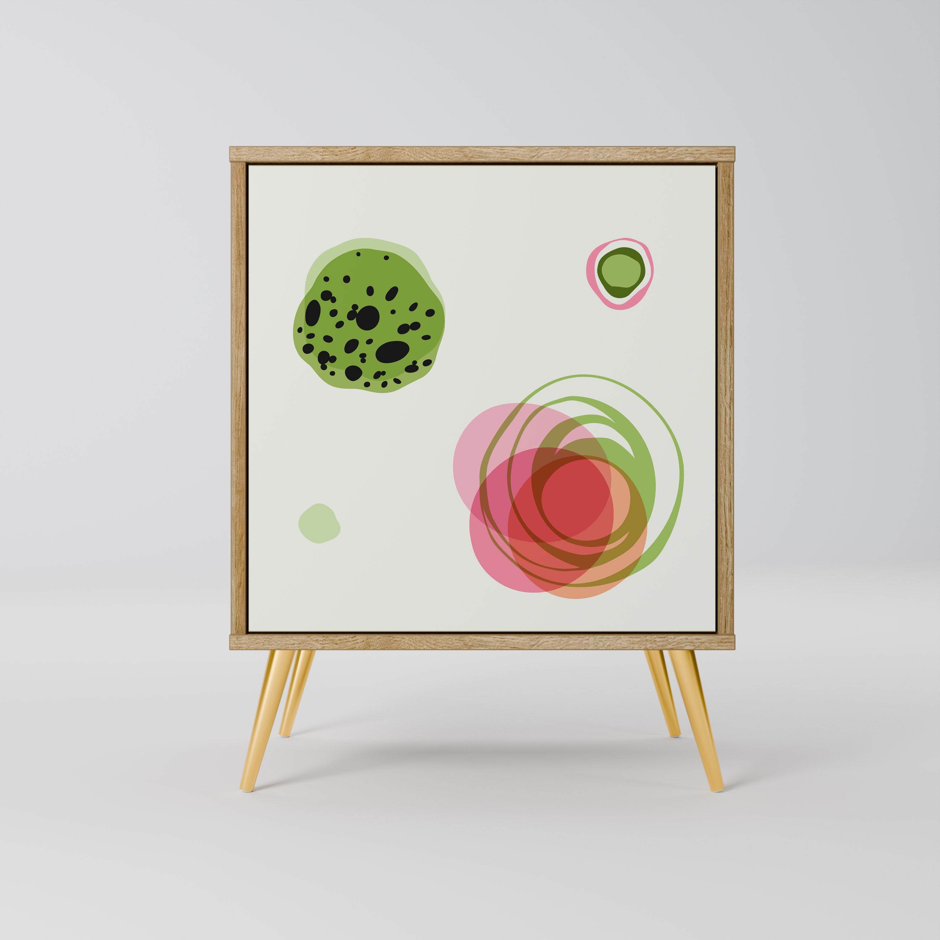 COLORFUL COSMOS Sideboard mit 1 Tür in Eiche-Optik