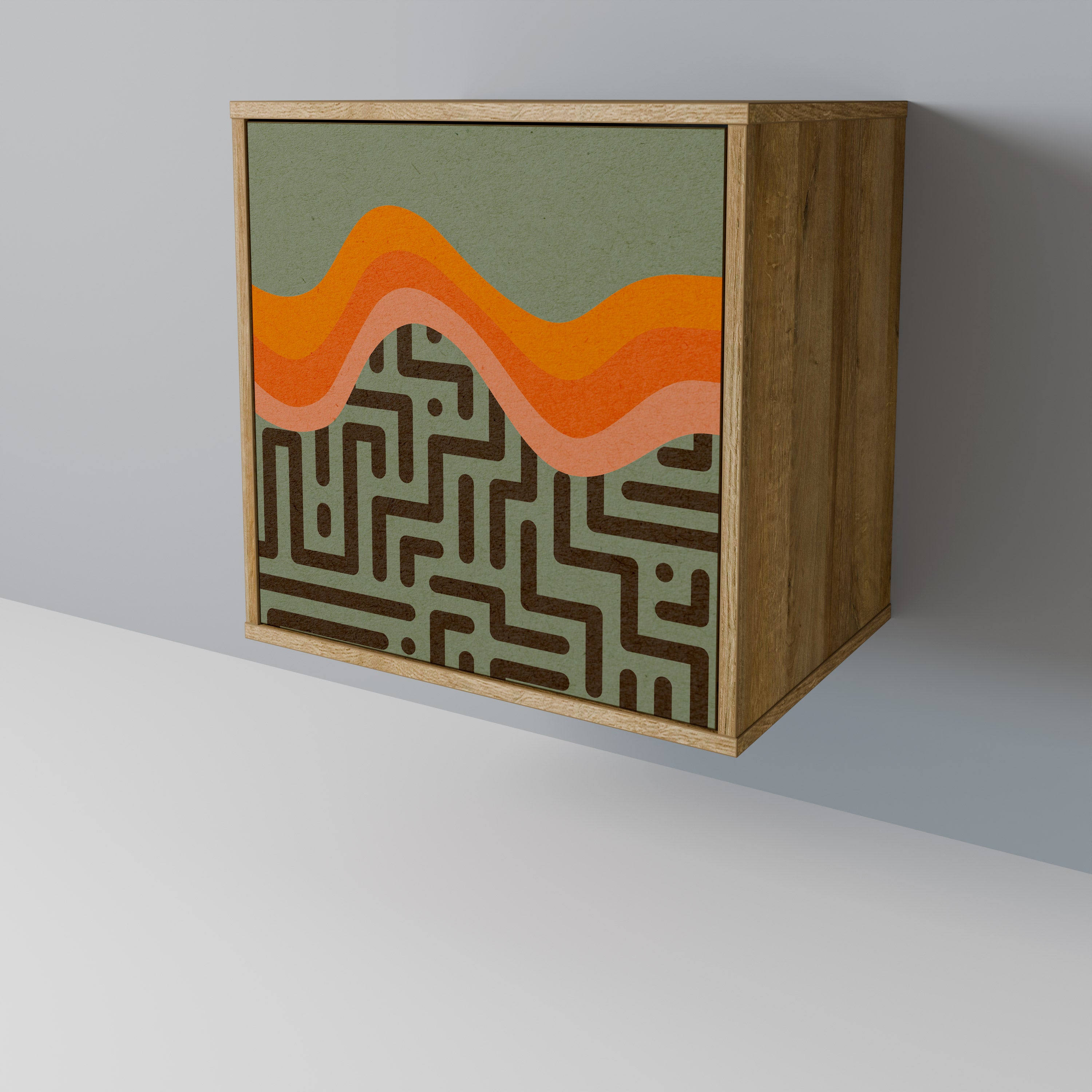 SIMPLE SOLUTIONS Sideboard mit 1 Tür in Eiche-Optik