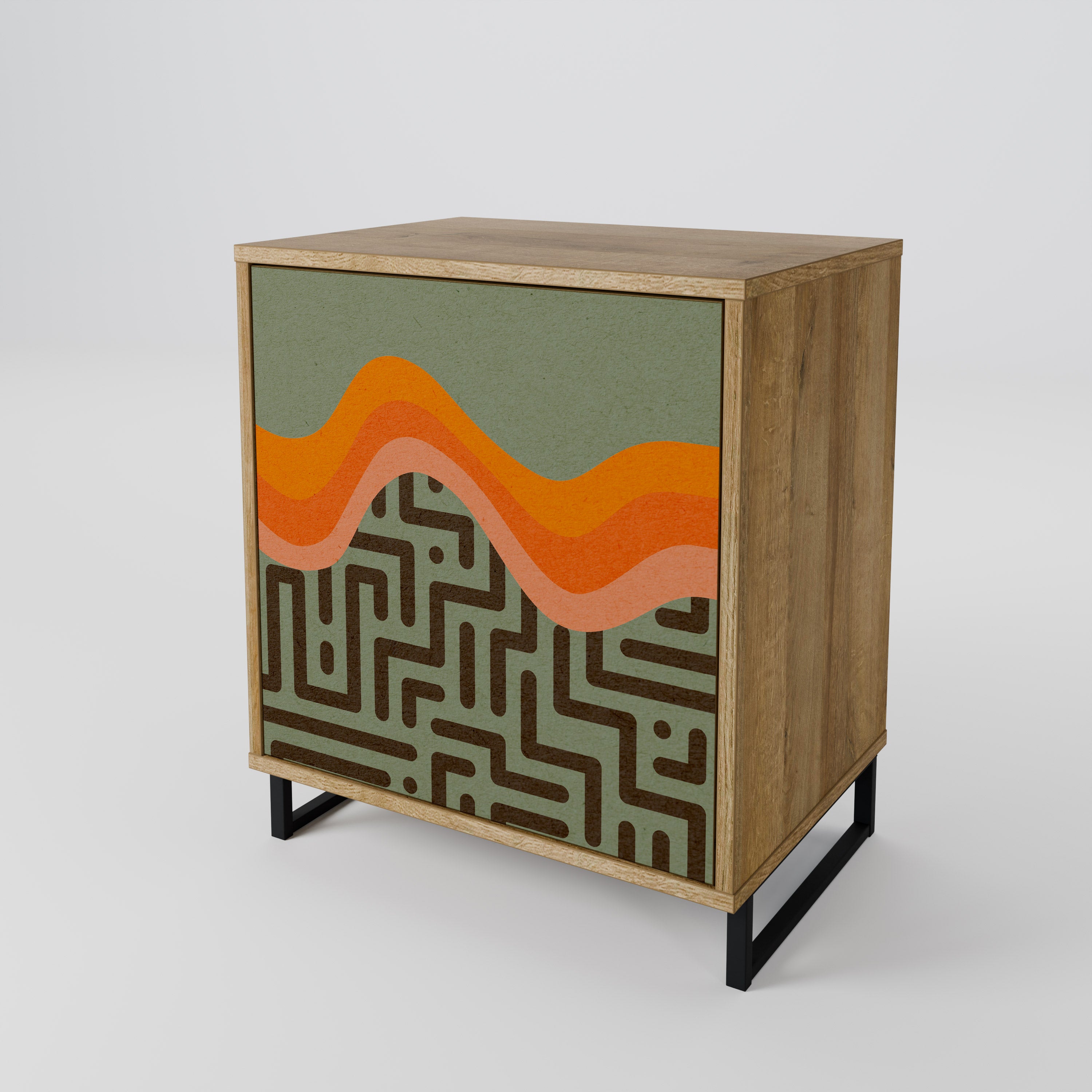 SIMPLE SOLUTIONS Sideboard mit 1 Tür in Eiche-Optik