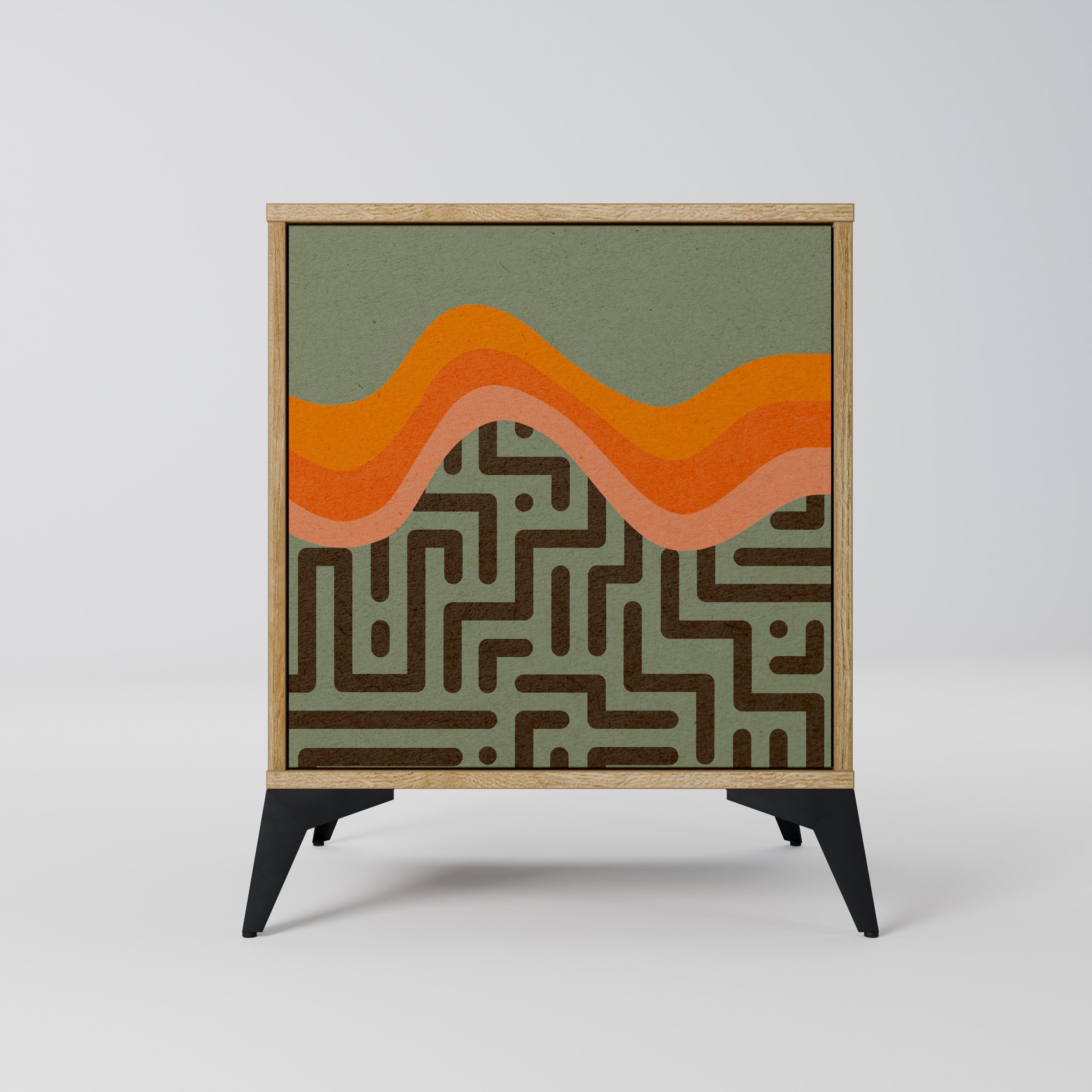 SIMPLE SOLUTIONS Sideboard mit 1 Tür in Eiche-Optik