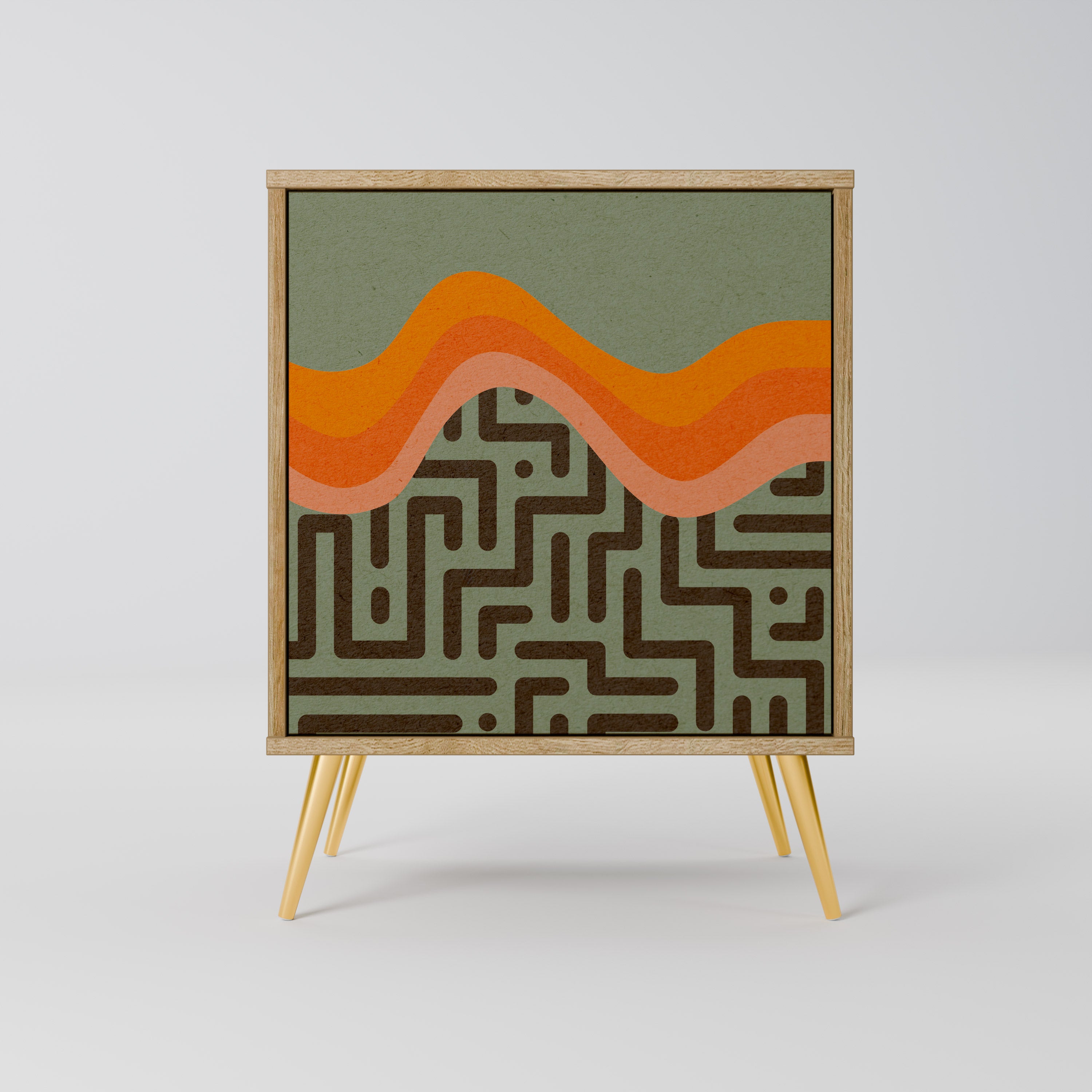 SIMPLE SOLUTIONS Sideboard mit 1 Tür in Eiche-Optik