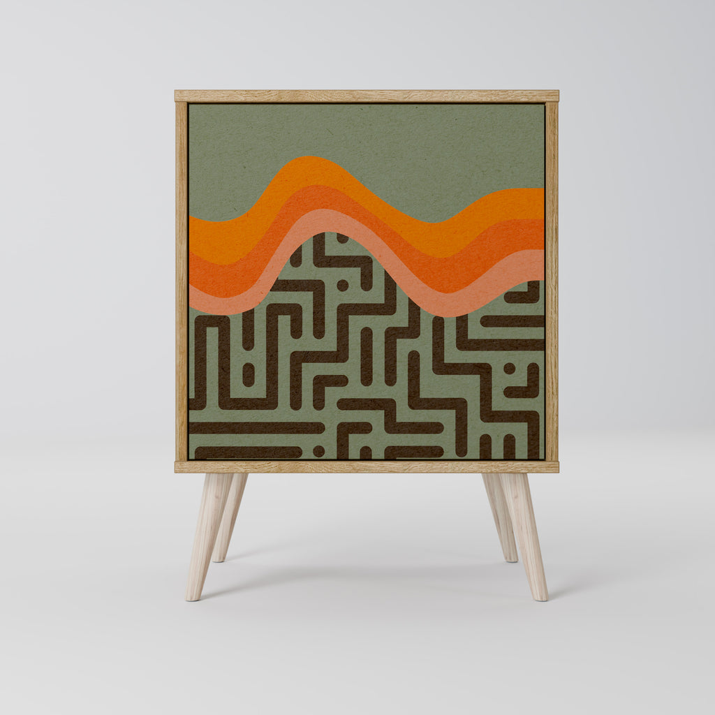 SIMPLE SOLUTIONS Sideboard mit 1 Tür in Eiche-Optik