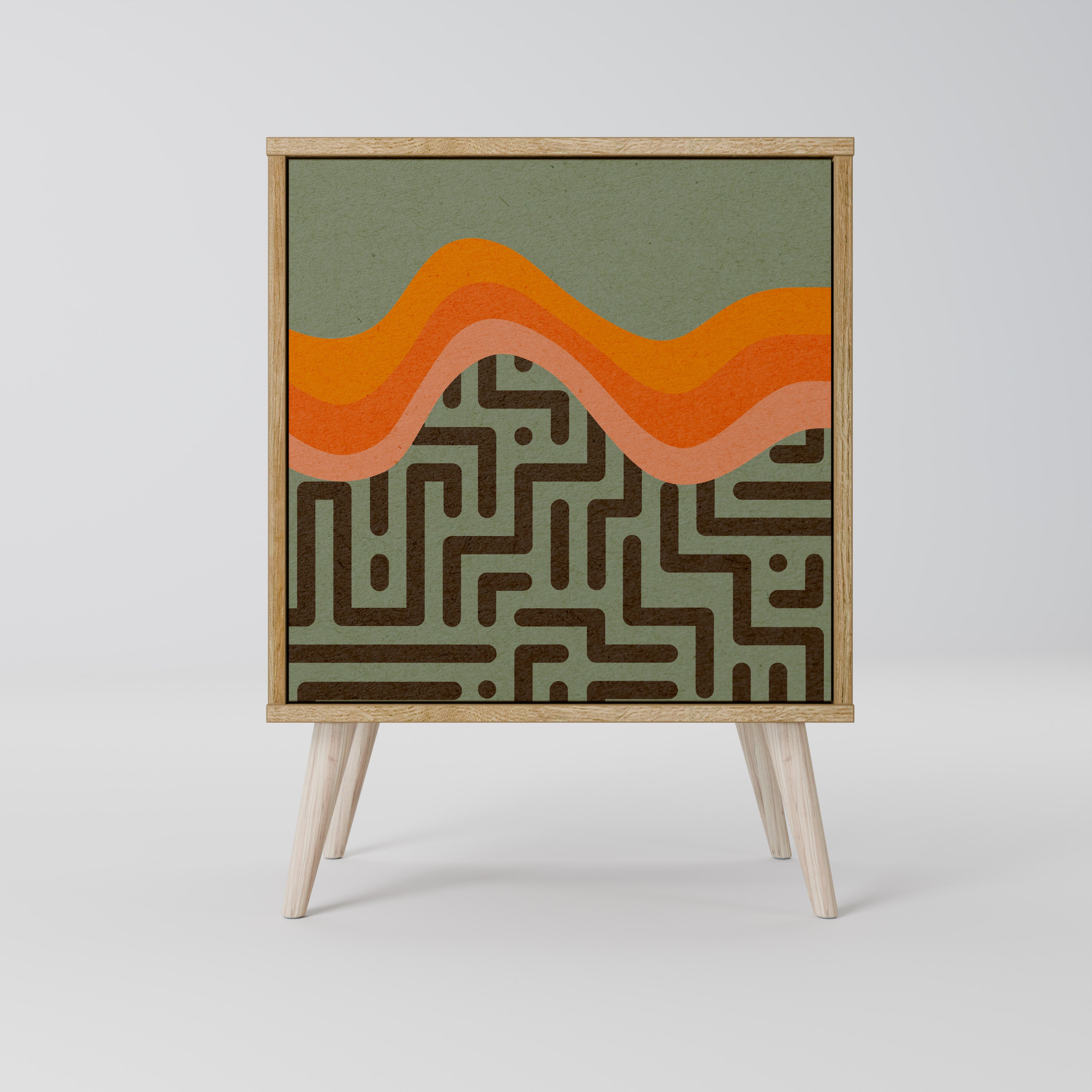 SIMPLE SOLUTIONS Sideboard mit 1 Tür in Eiche-Optik