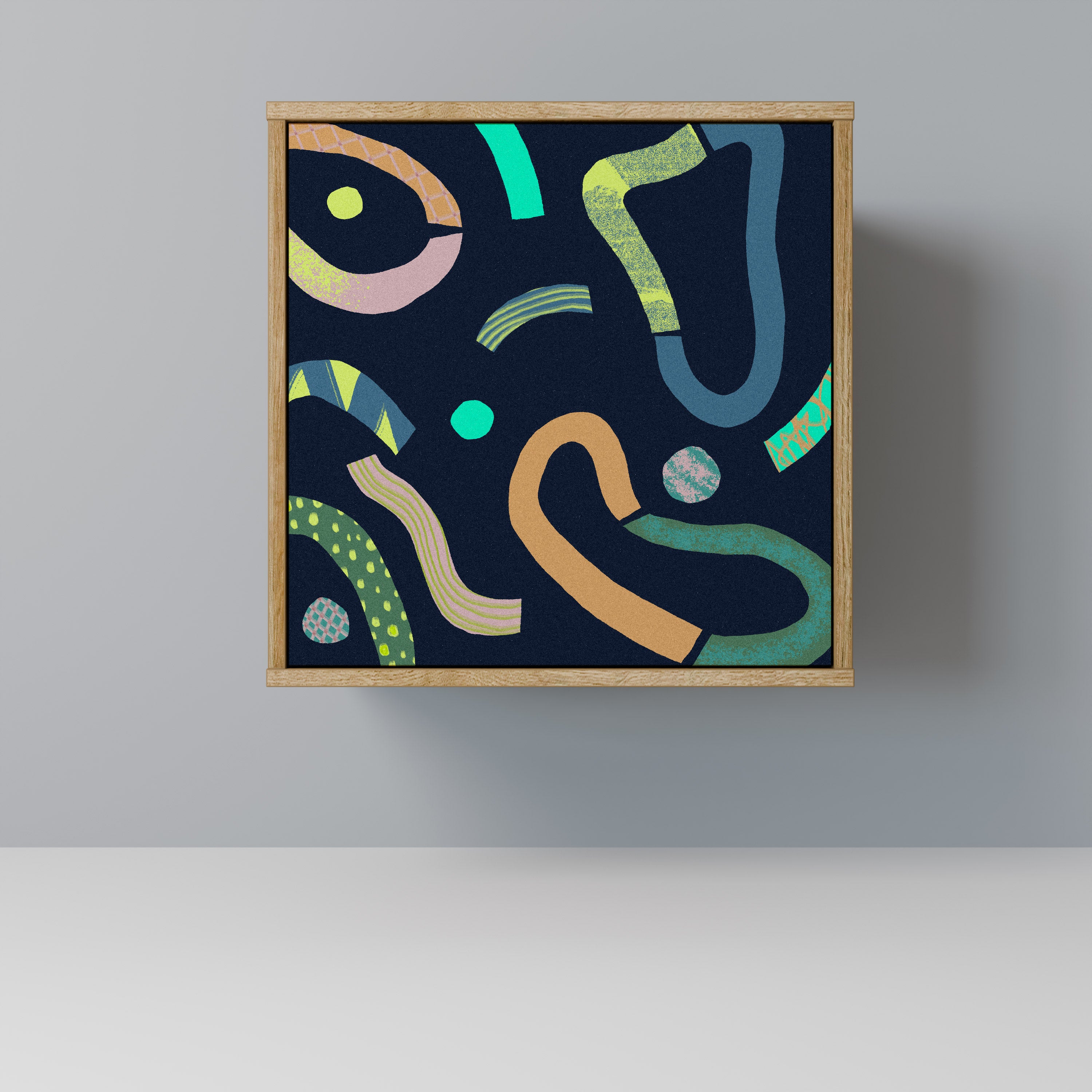 CONTRAST DANCE Sideboard mit 1 Tür in Eiche-Optik