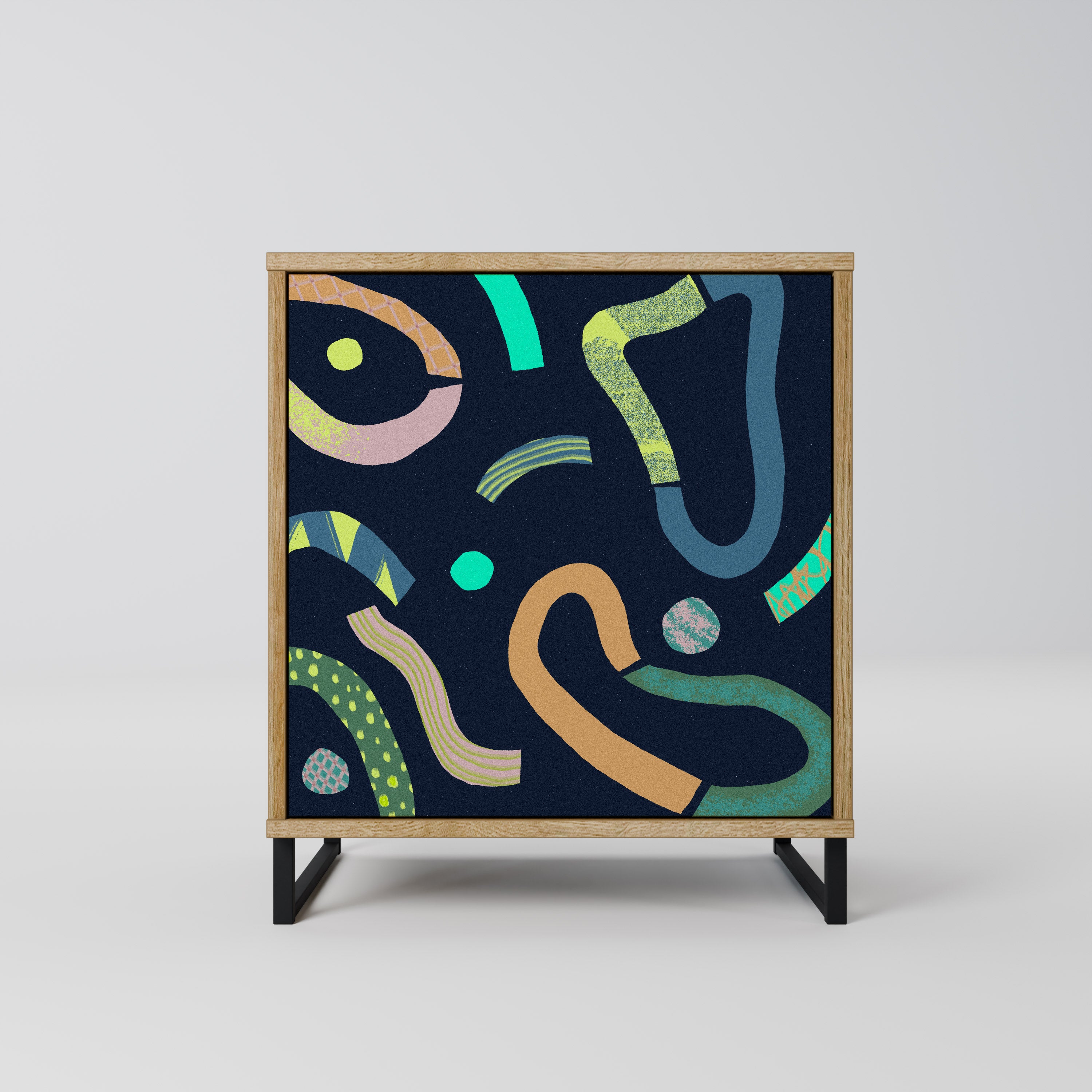CONTRAST DANCE Sideboard mit 1 Tür in Eiche-Optik