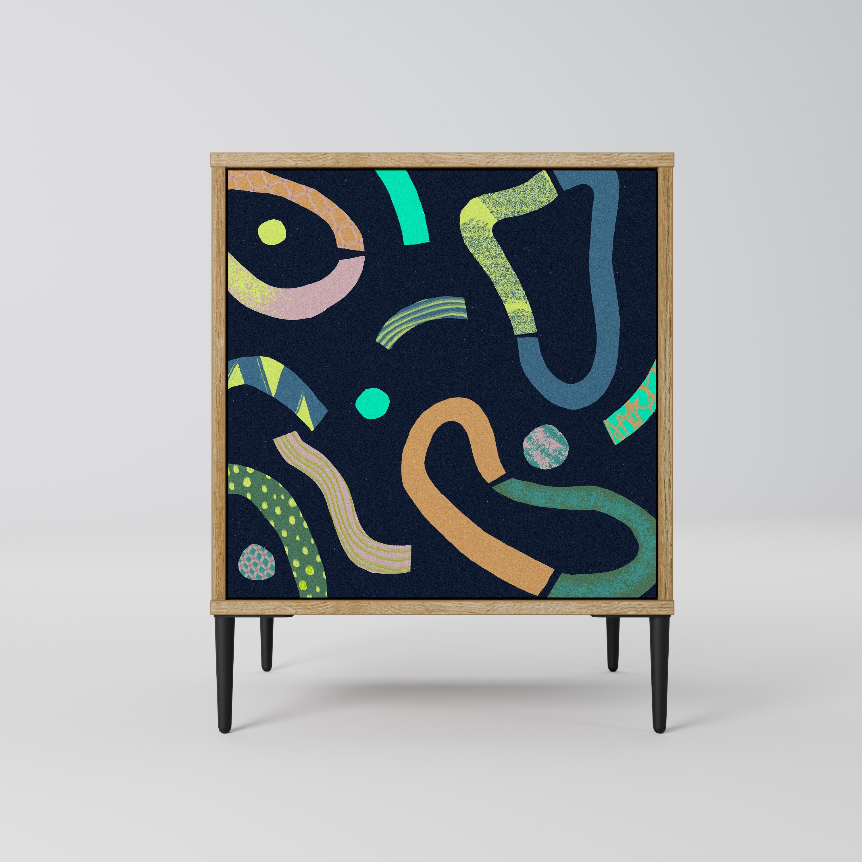 CONTRAST DANCE Sideboard mit 1 Tür in Eiche-Optik