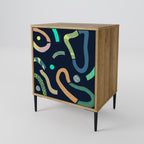 CONTRAST DANCE Sideboard mit 1 Tür in Eiche-Optik