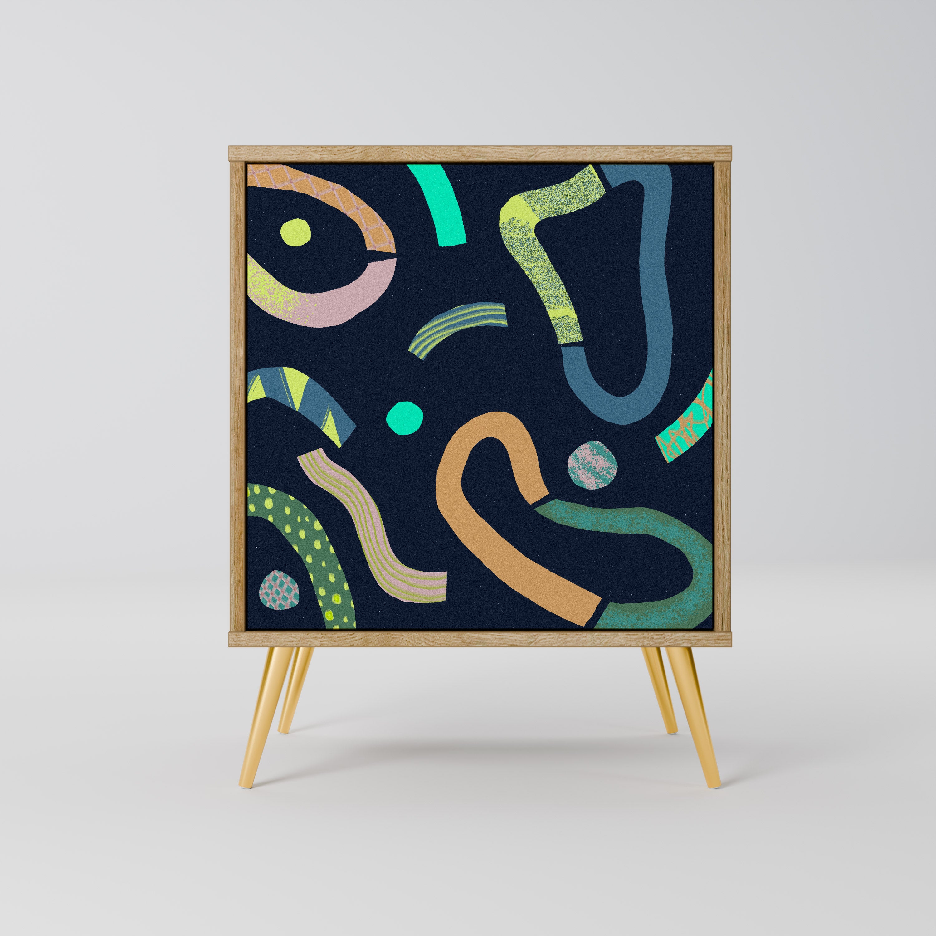 CONTRAST DANCE Sideboard mit 1 Tür in Eiche-Optik