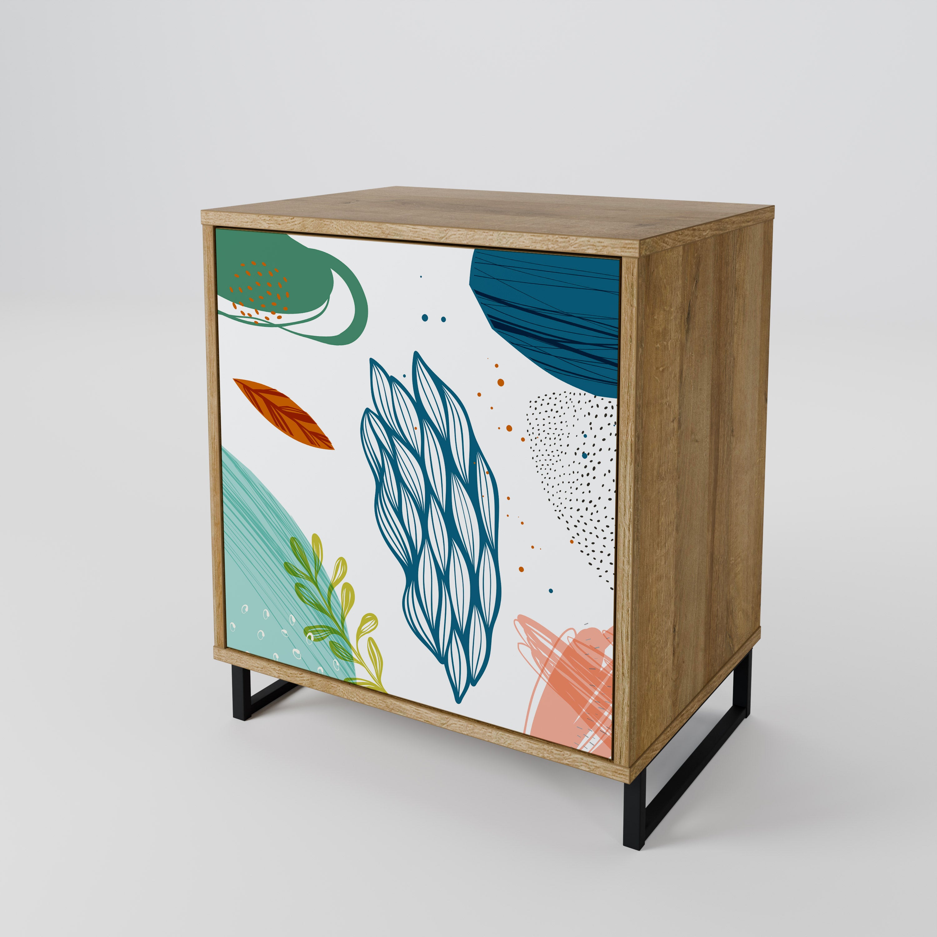BOTANICAL HURRICANE 1-Door Sideboard