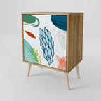 BOTANICAL HURRICANE Sideboard mit 1 Tür in Eiche-Optik