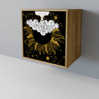 STELLAR CONSTELLATIONS Sideboard mit 1 Tür in Eiche-Optik