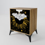 STELLAR CONSTELLATIONS Sideboard mit 1 Tür in Eiche-Optik
