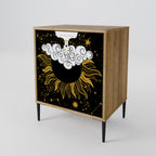 STELLAR CONSTELLATIONS Sideboard mit 1 Tür in Eiche-Optik