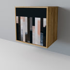 COLLAGE OF RECTANGLES Sideboard mit 1 Tür in Eiche-Optik