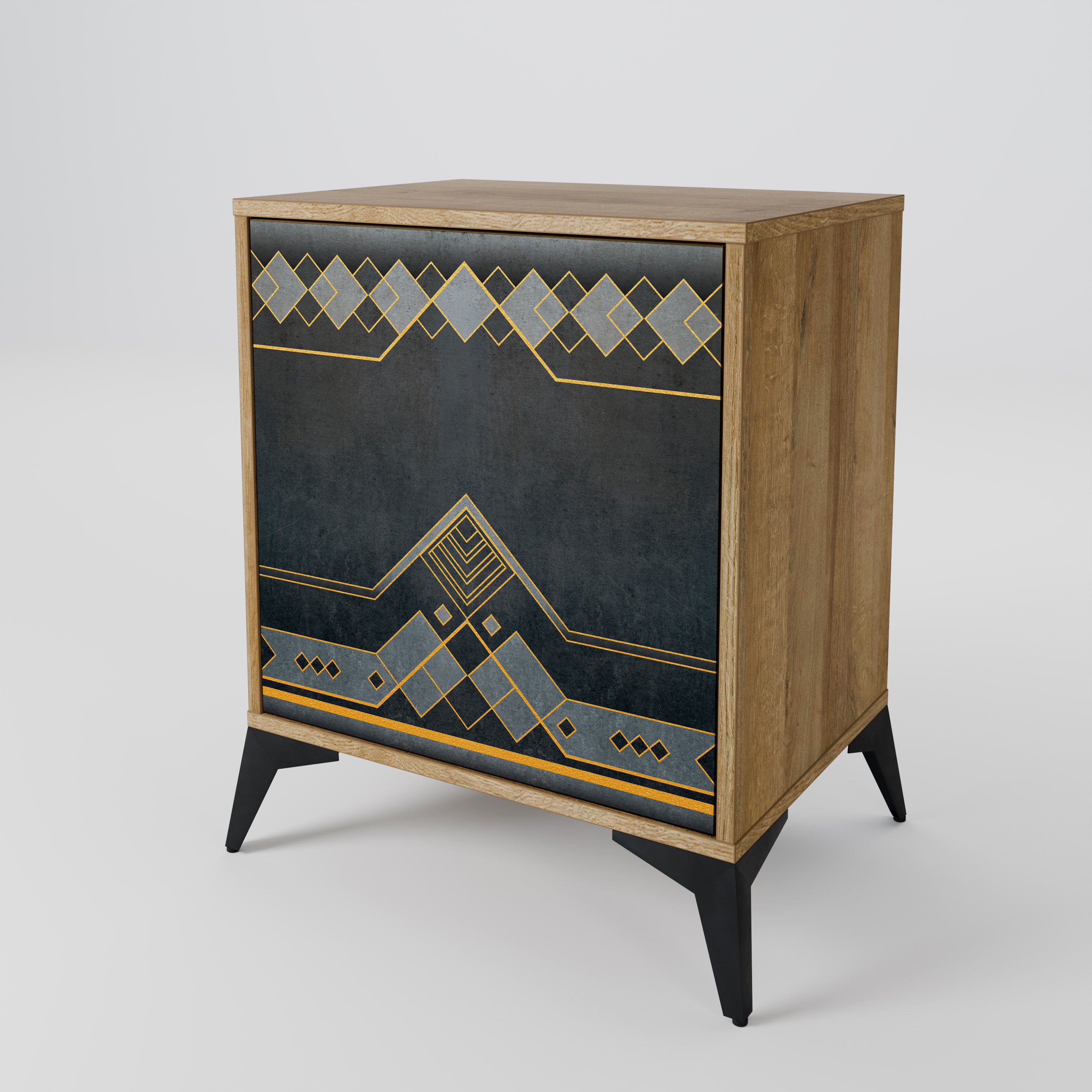 ROYAL ORDINARINESS Sideboard mit 1 Tür in Eiche-Optik