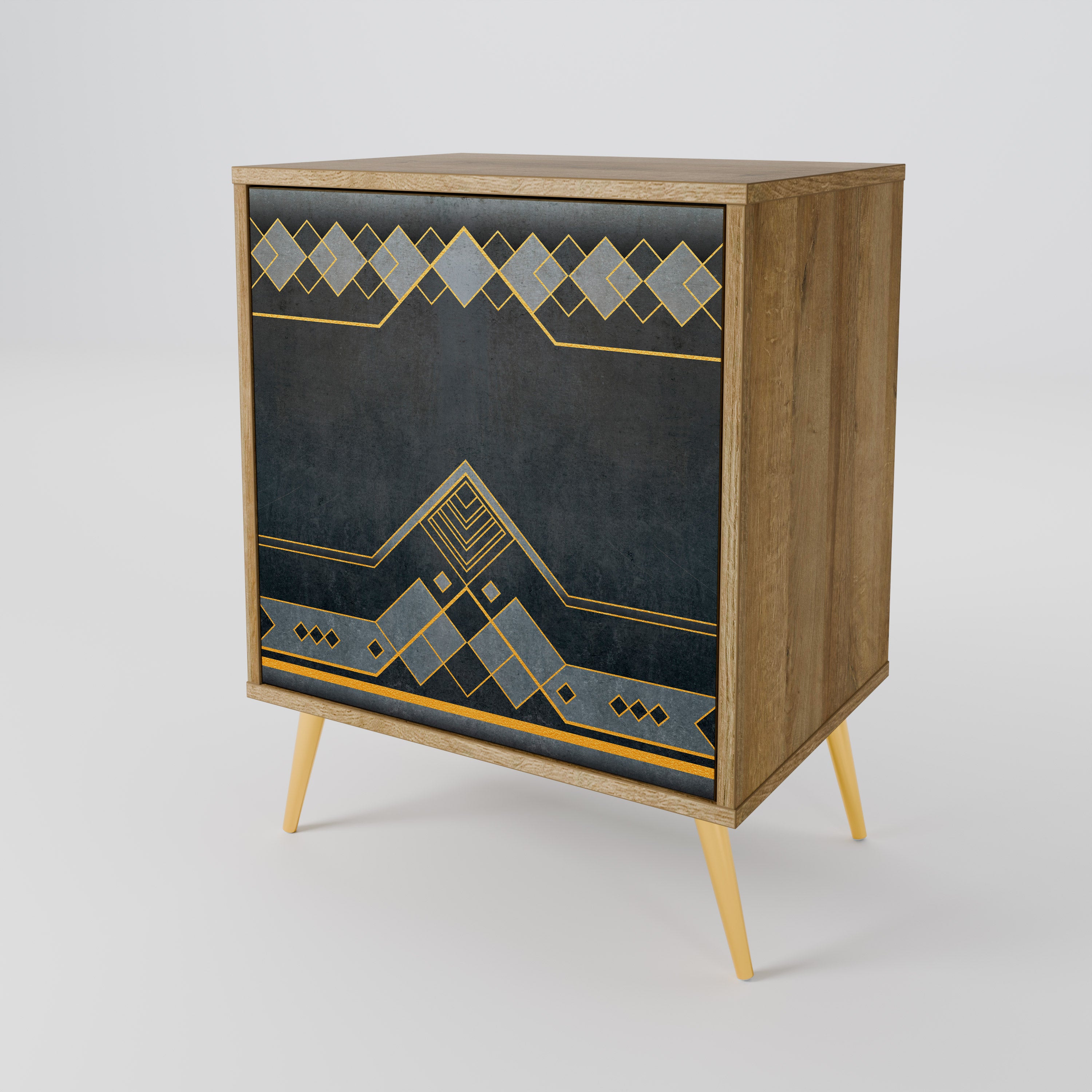 ROYAL ORDINARINESS Sideboard mit 1 Tür in Eiche-Optik