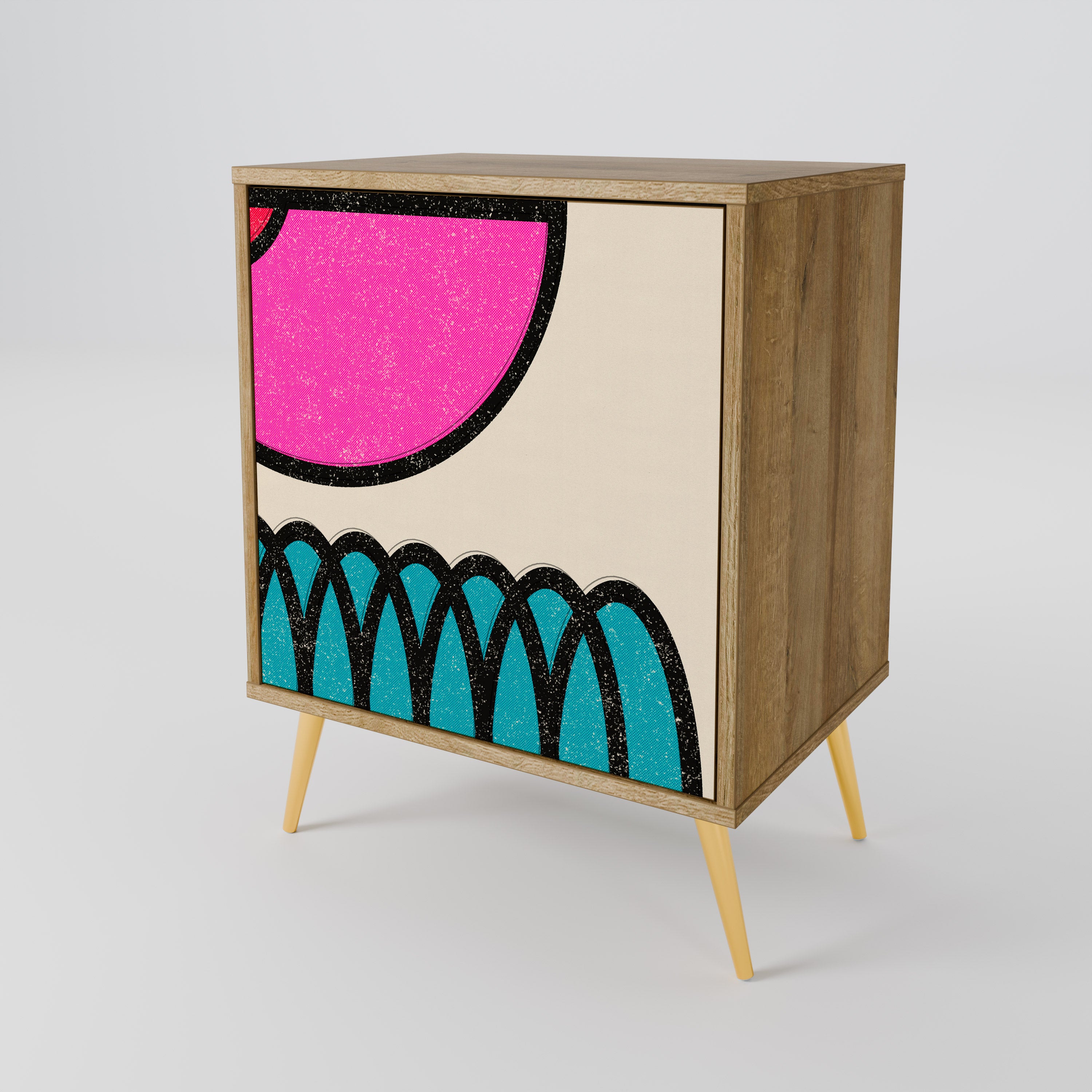 GEOMETRIC RHAPSODY 1-Door Sideboard