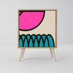 GEOMETRIC RHAPSODY Sideboard mit 1 Tür in Eiche-Optik