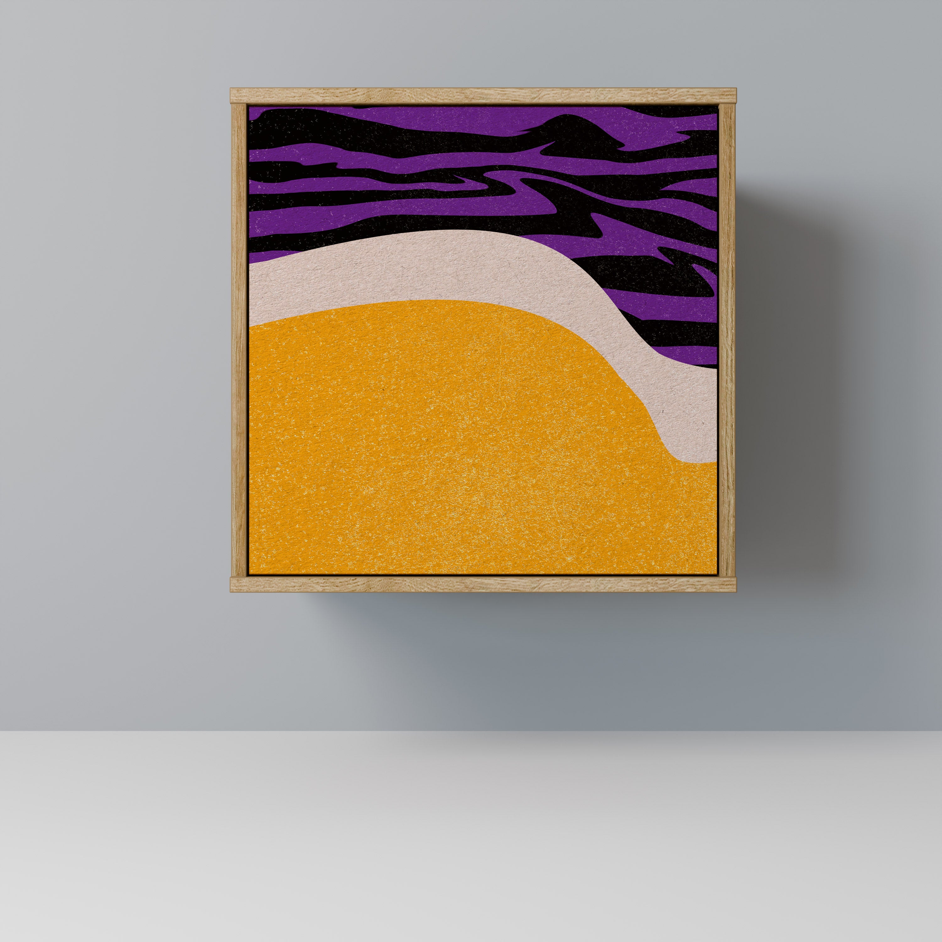 INDEPENDENT BORDER Sideboard mit 1 Tür in Eiche-Optik